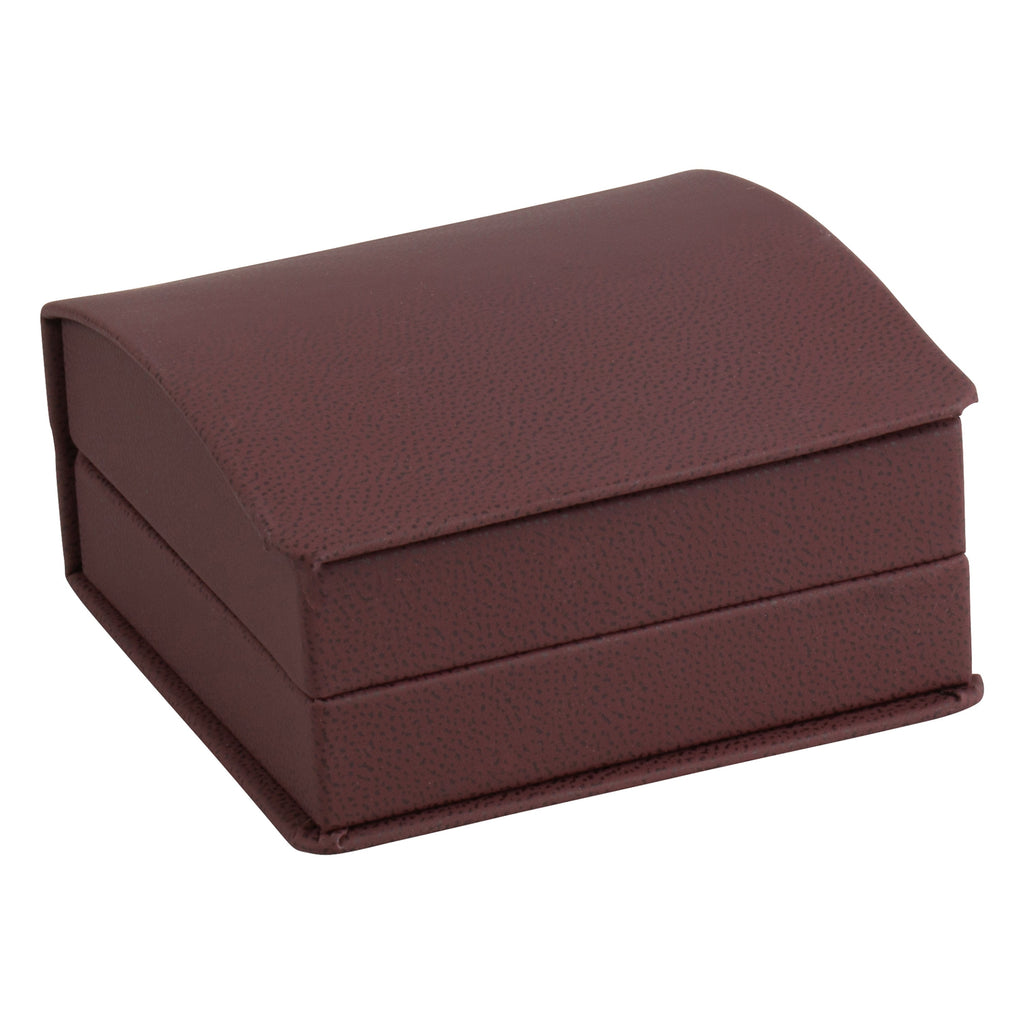 Leatherette Clip Earring Box Leatherette Interior with Ribboned Packer