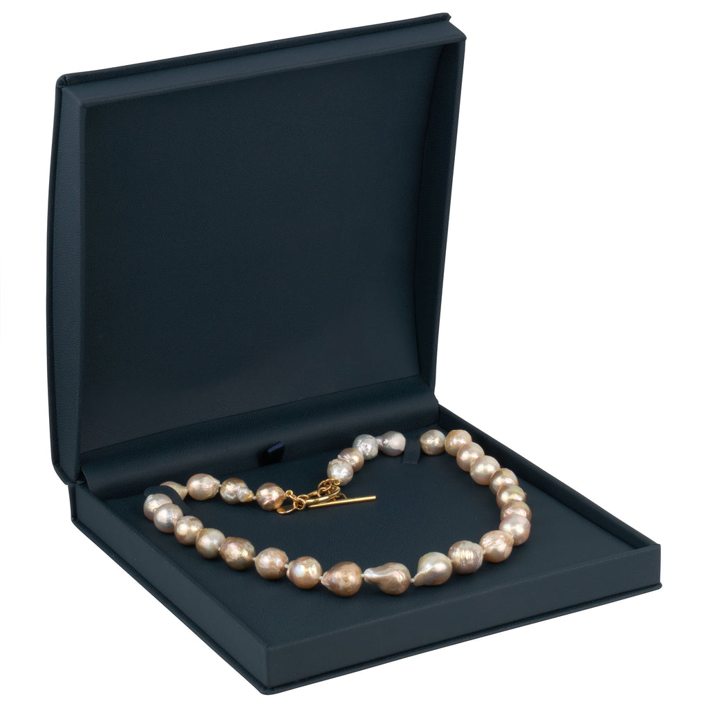 Leatherette Large Set Box Leatherette Interior with Ribboned Packer