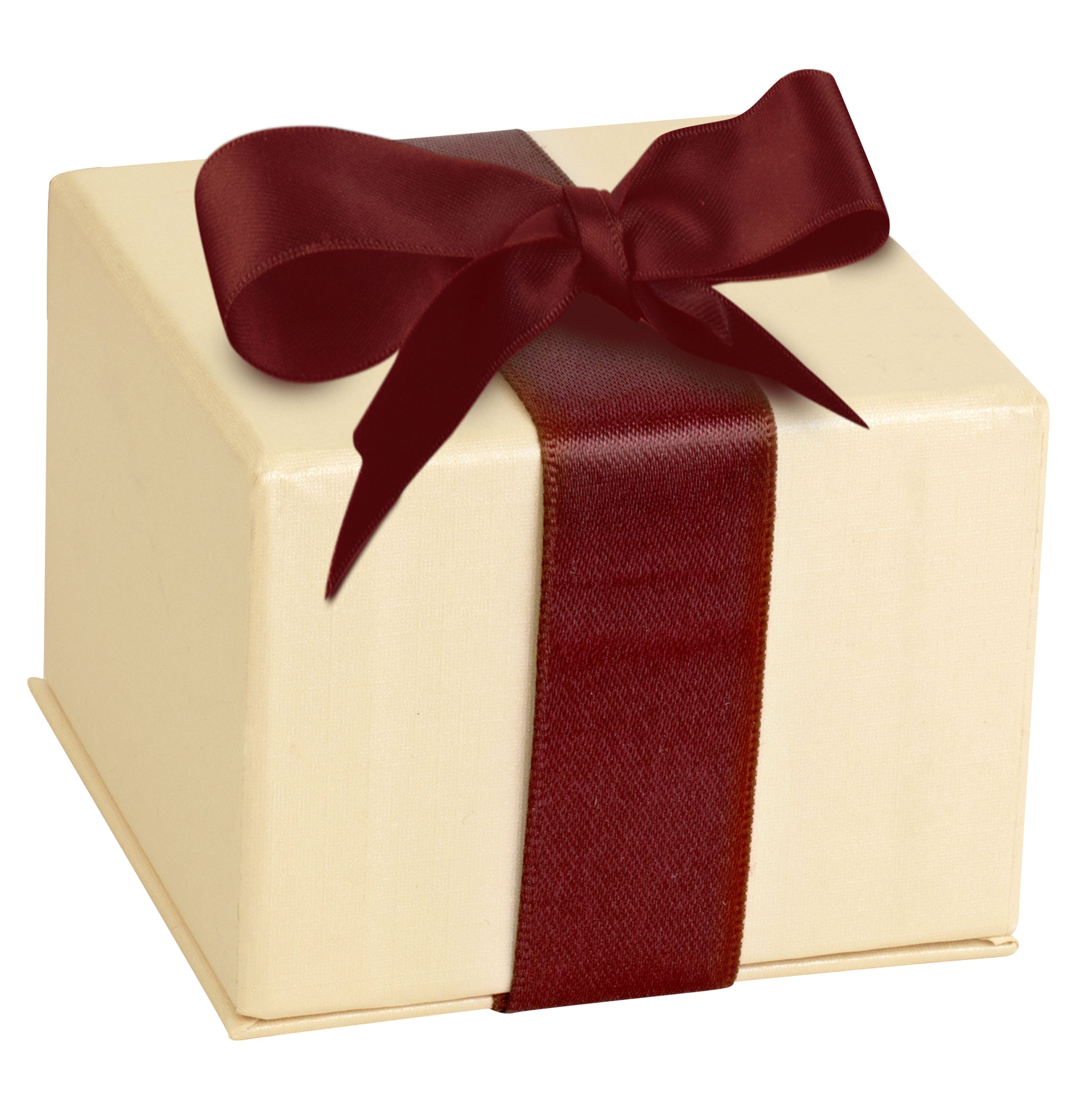 Leatherette Single Earring Box Leatherette Interior with Ribboned Packer