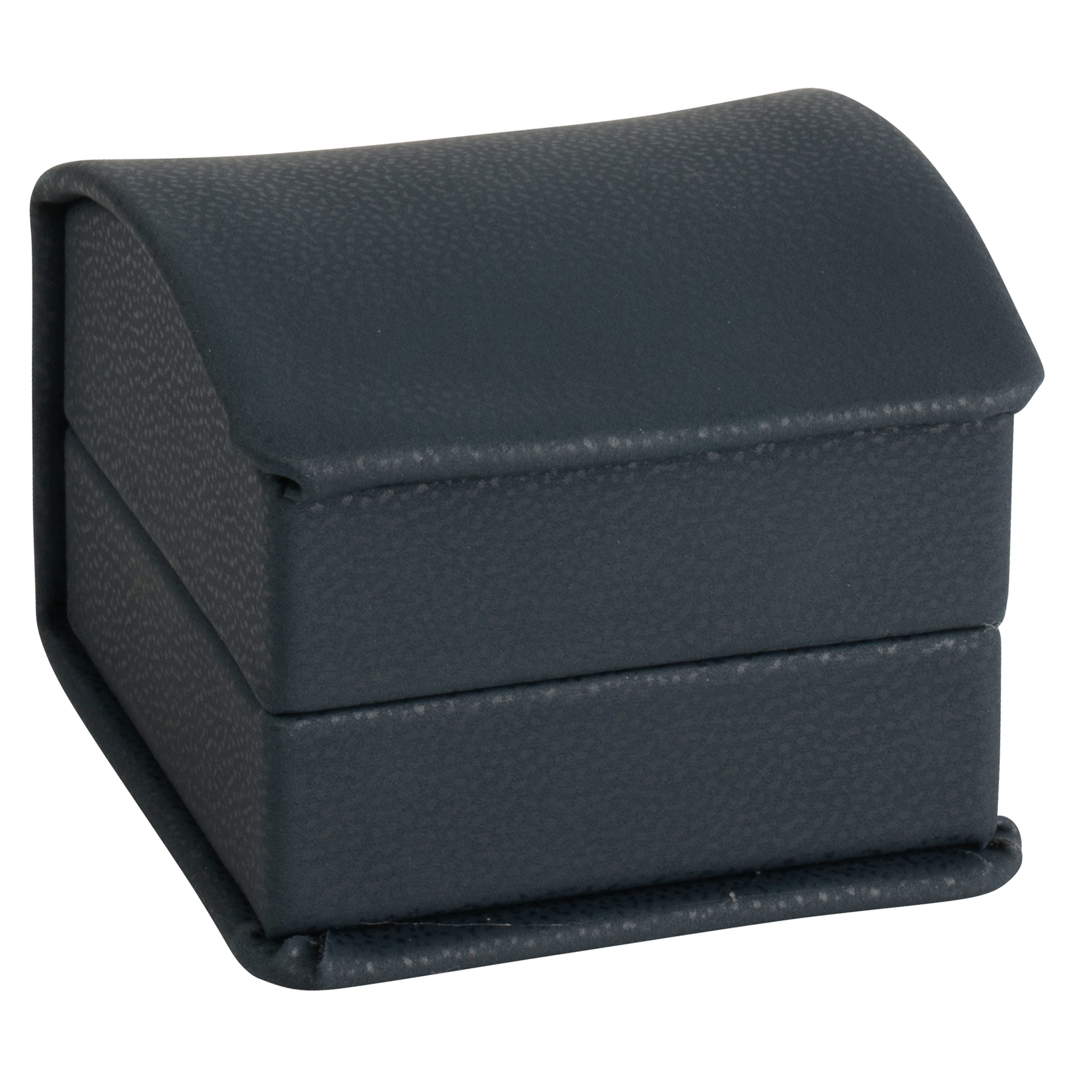 Leatherette Single Ring Box Leatherette Interior with Ribboned Packer