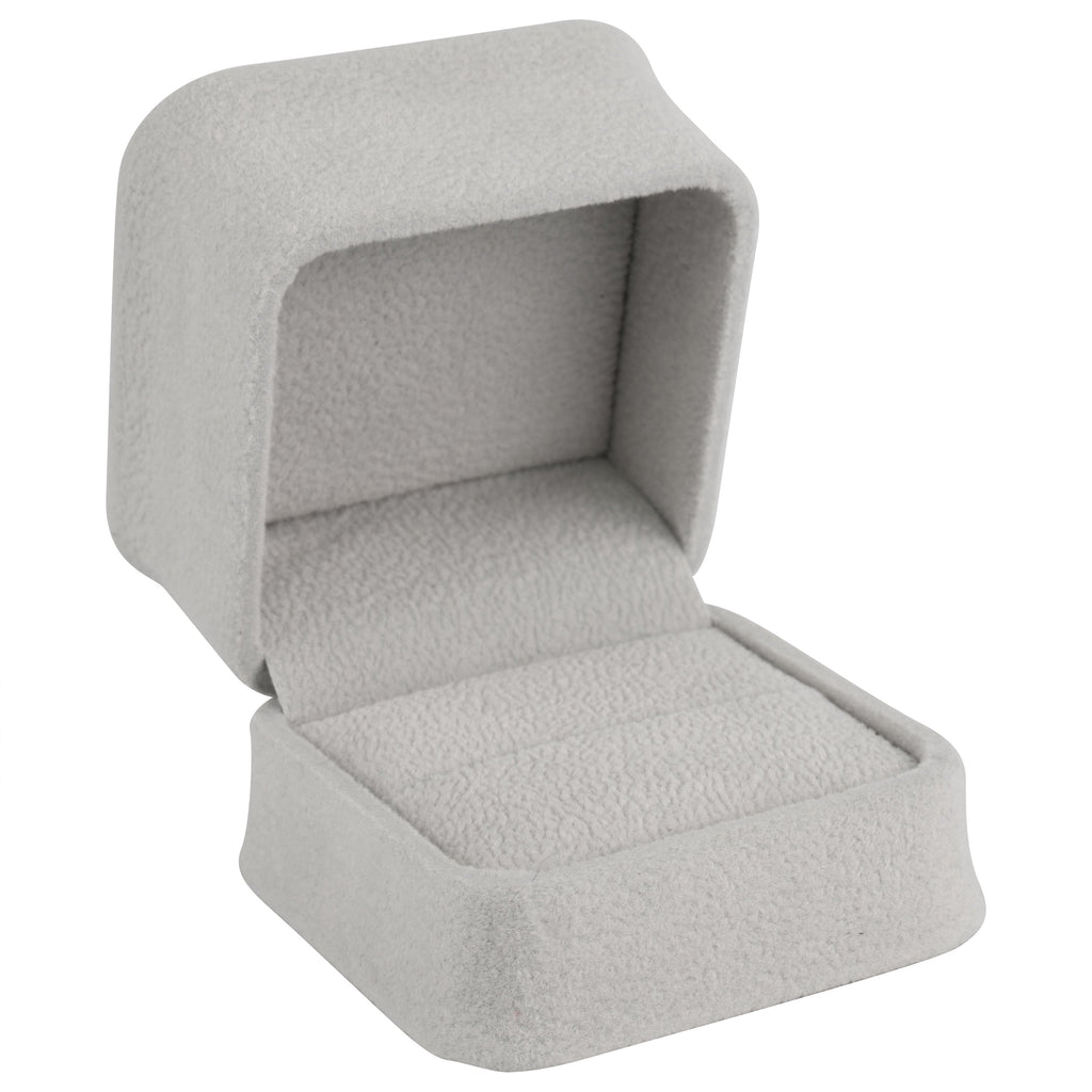 Suede Single Ring Box with Matching Suede Interior