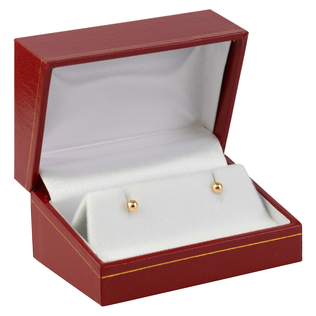 Paper Covered Large Cufflink Box with Gold Accent