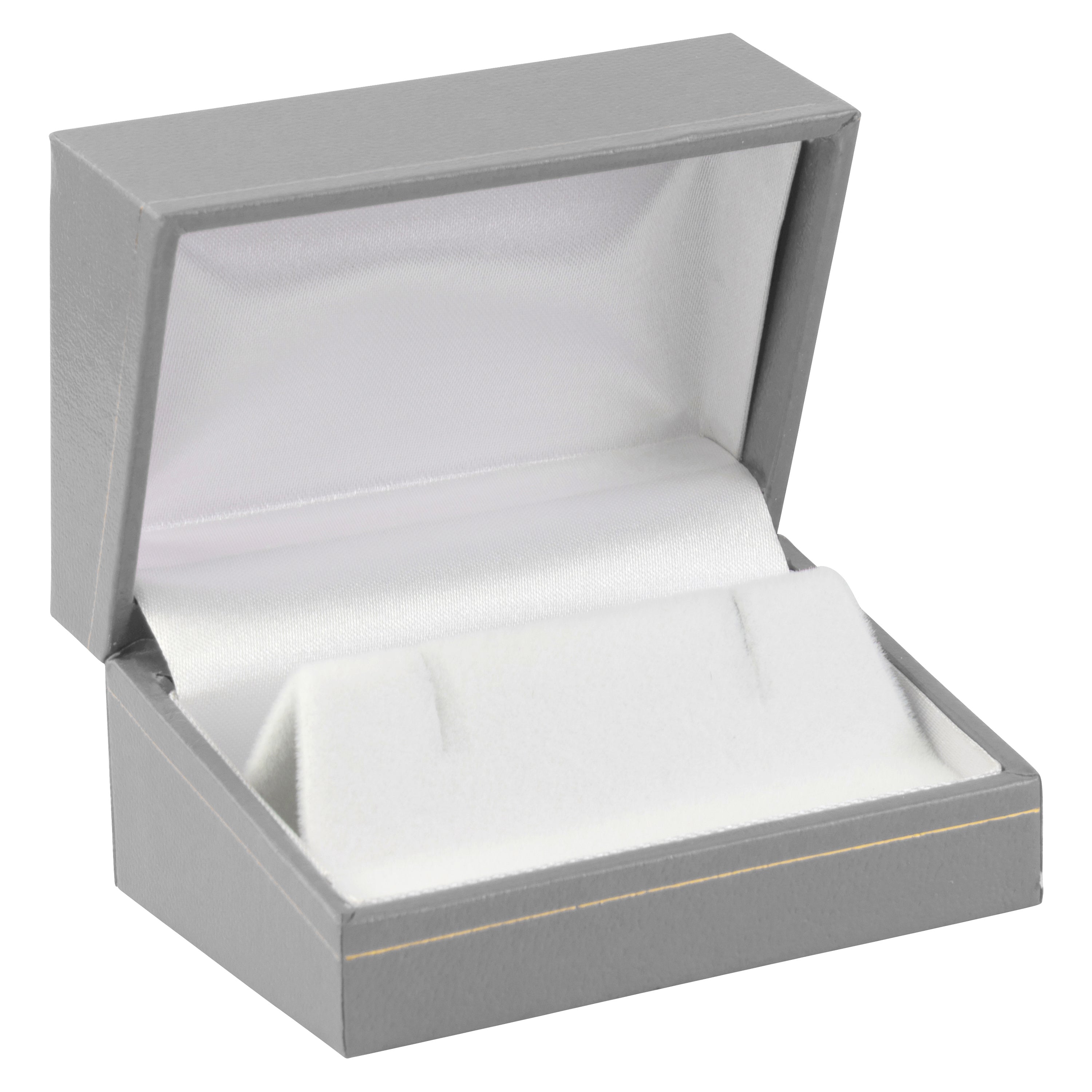Paper Covered Large Cufflink Box with Gold Accent