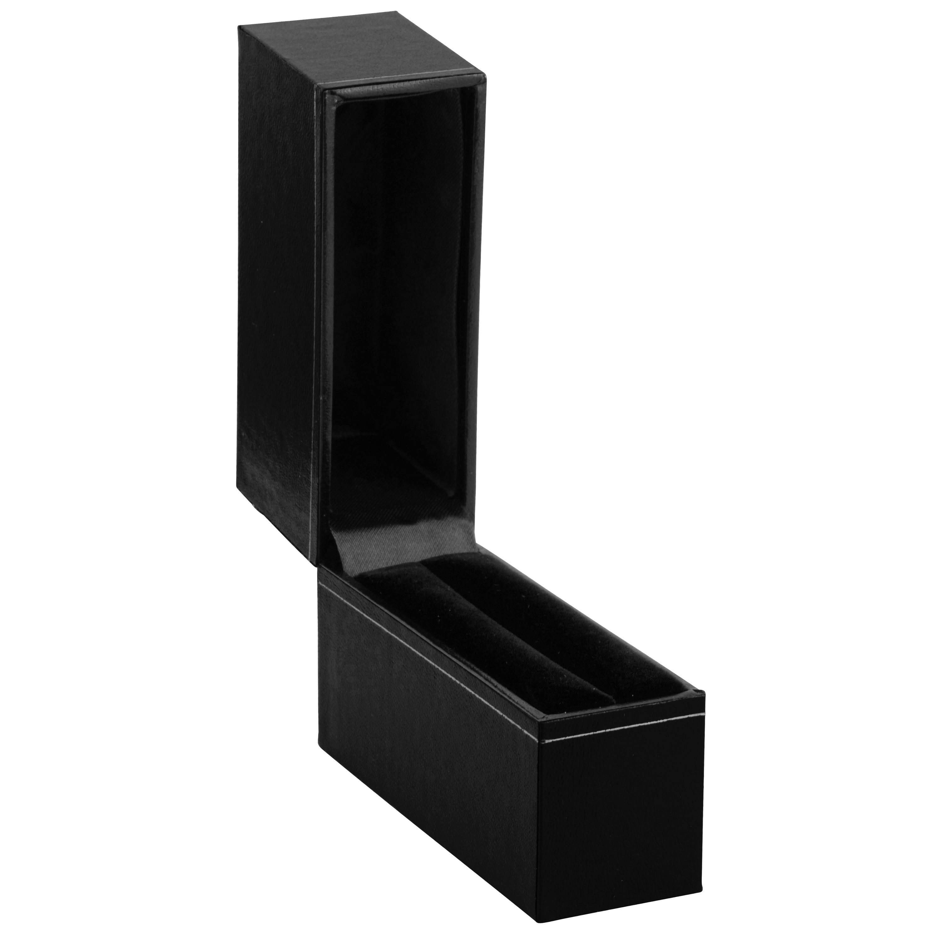 Paper Covered Standing Bangle Box with Gold Accent