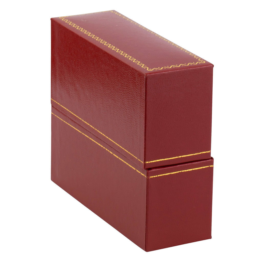 Paper Covered Standing Bangle Box with Gold Accent