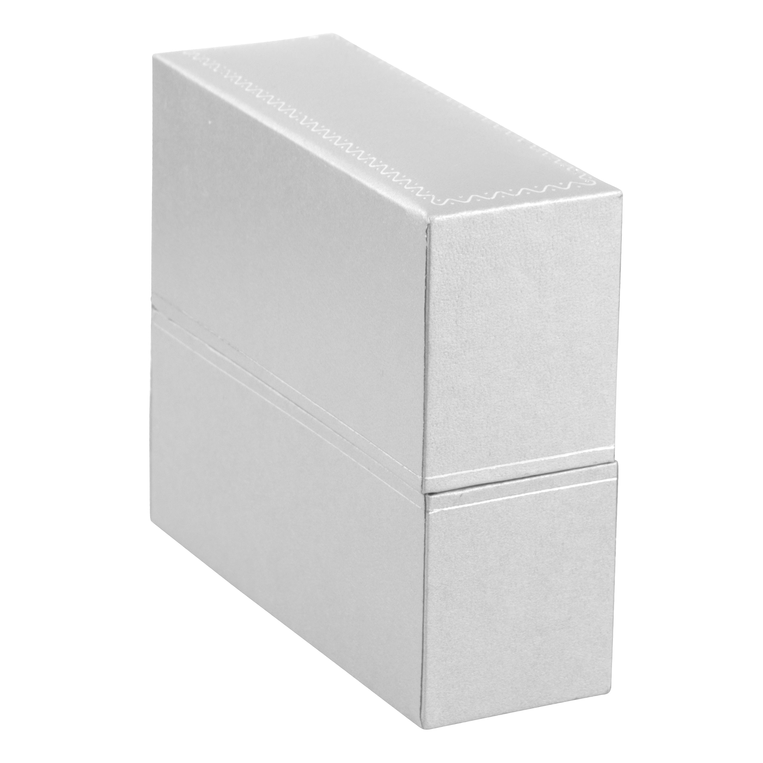 Paper Covered Standing Bangle Box with Gold Accent