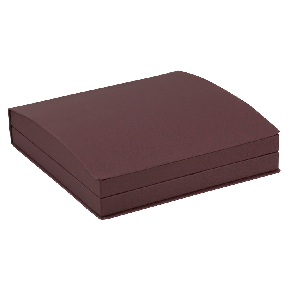 Leatherette Large Set Box Leatherette Interior with Ribboned Packer