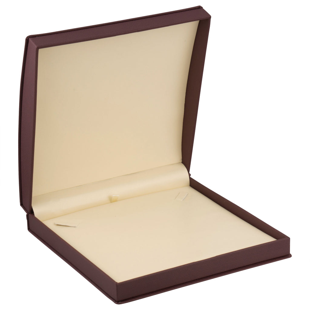 Leatherette Large Set Box Leatherette Interior with Ribboned Packer