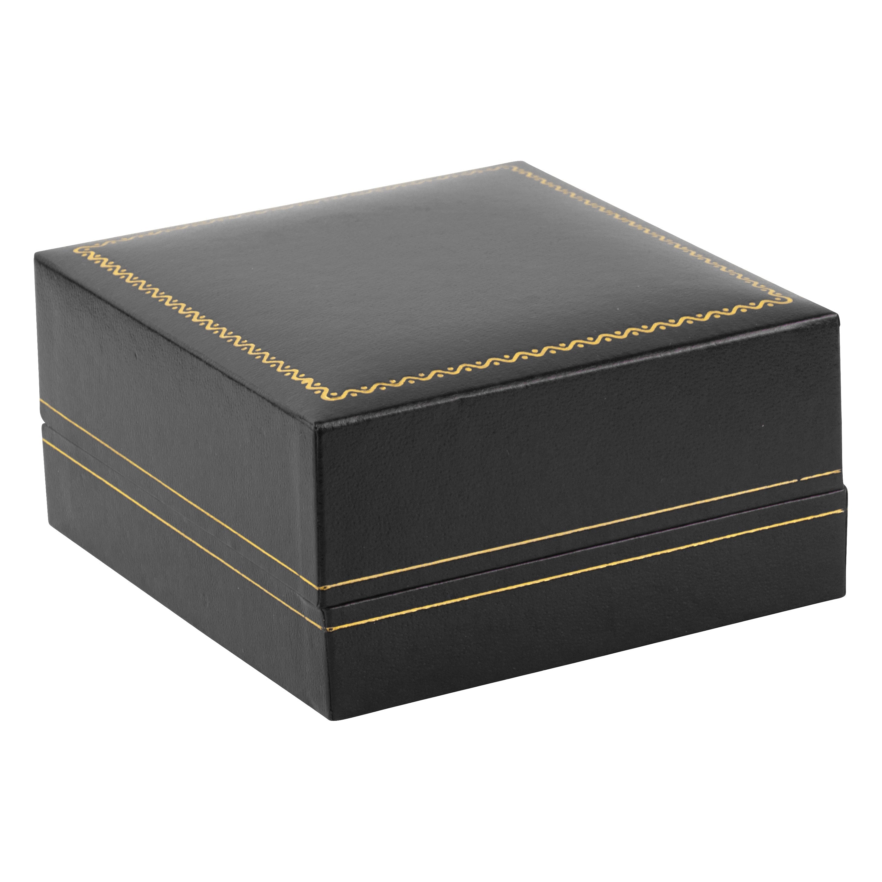 Paper Covered Bangle Box with Gold Accent