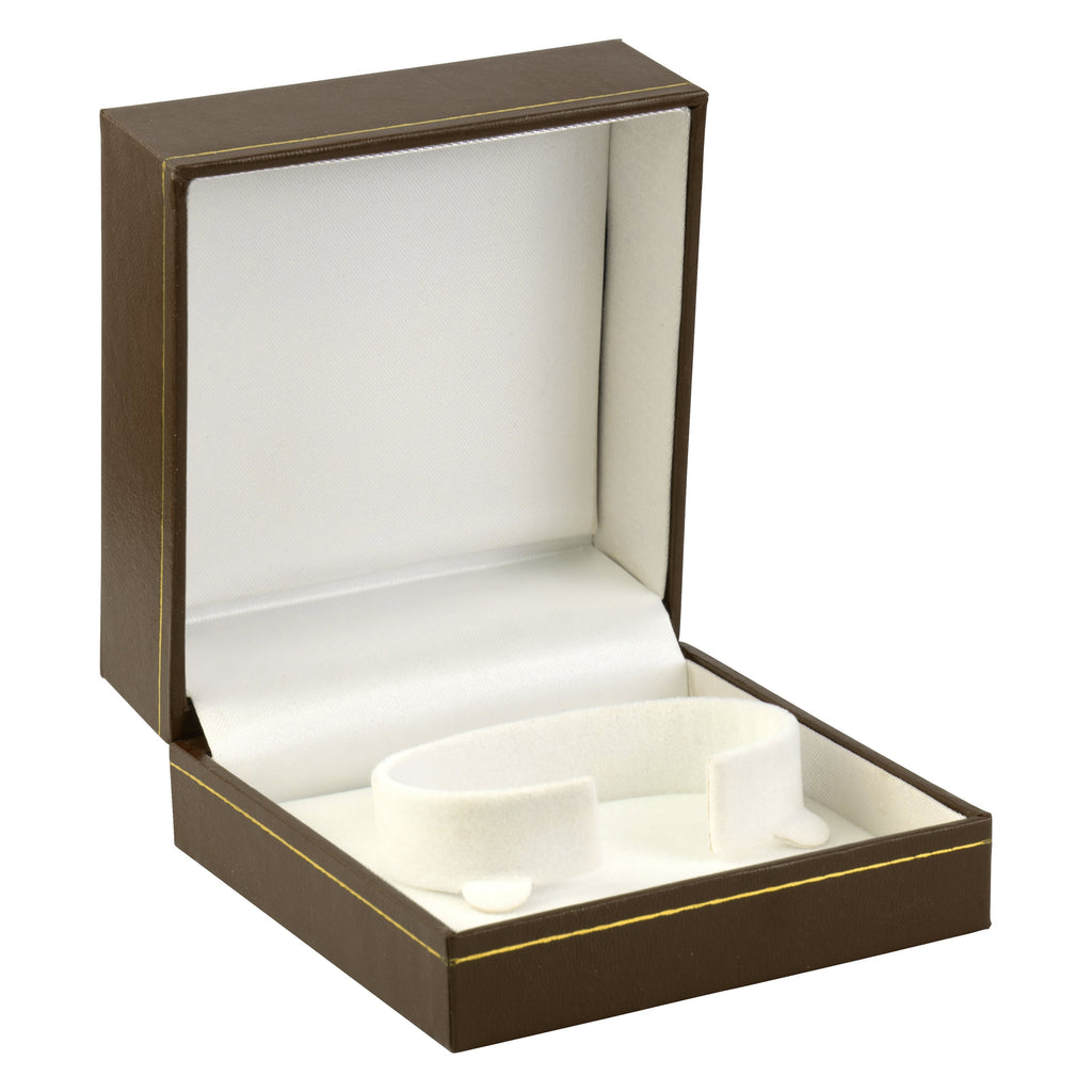 Paper Covered Bangle Box with Gold Accent