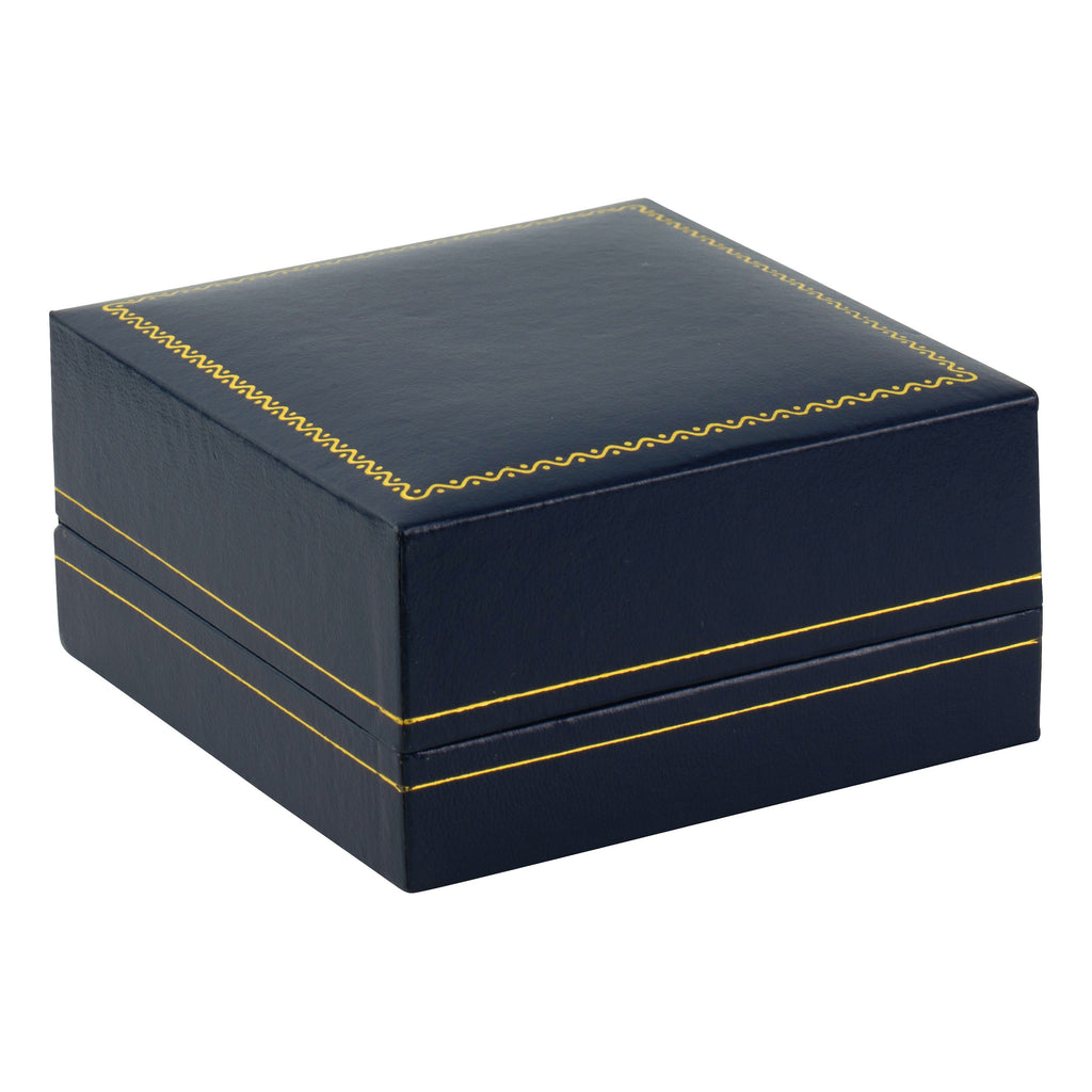 Paper Covered Bangle Box with Gold Accent
