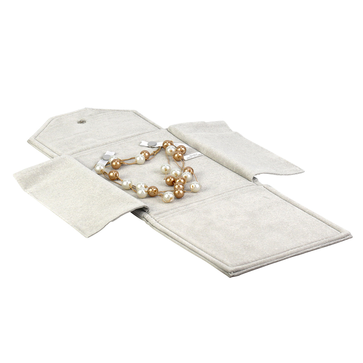 High Quality Italian Suede Pearl Folder with Two Piece Packer