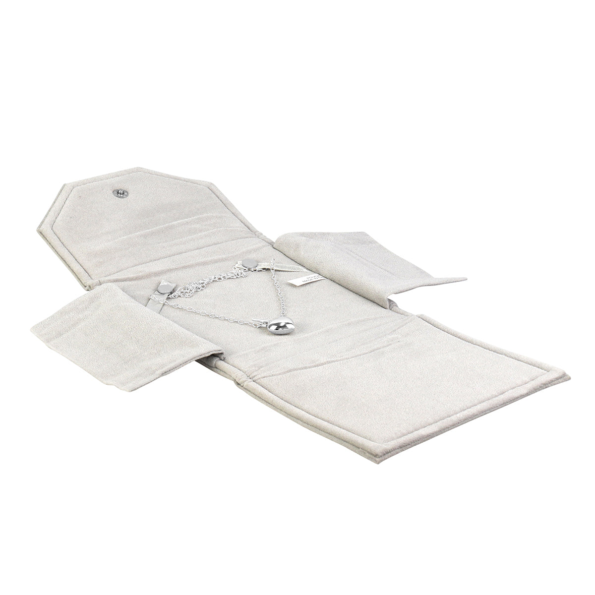 High Quality Italian Suede Pearl Folder with Two Piece Packer