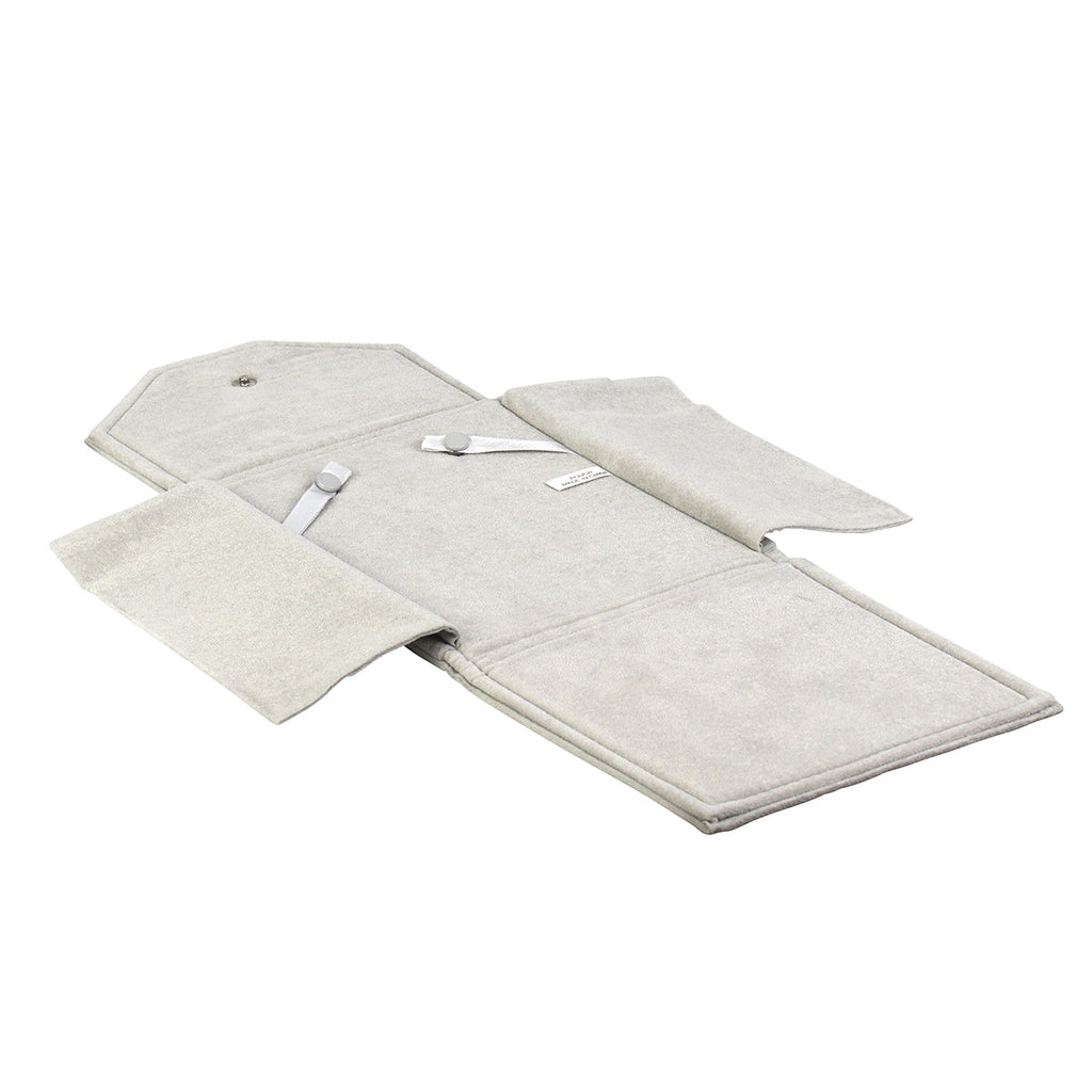 High Quality Italian Suede Pearl Folder with Two Piece Packer