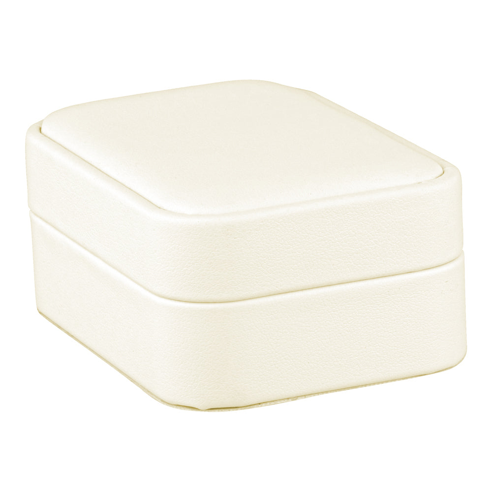 Leatherette French Clip Earring Box with Matching Interior