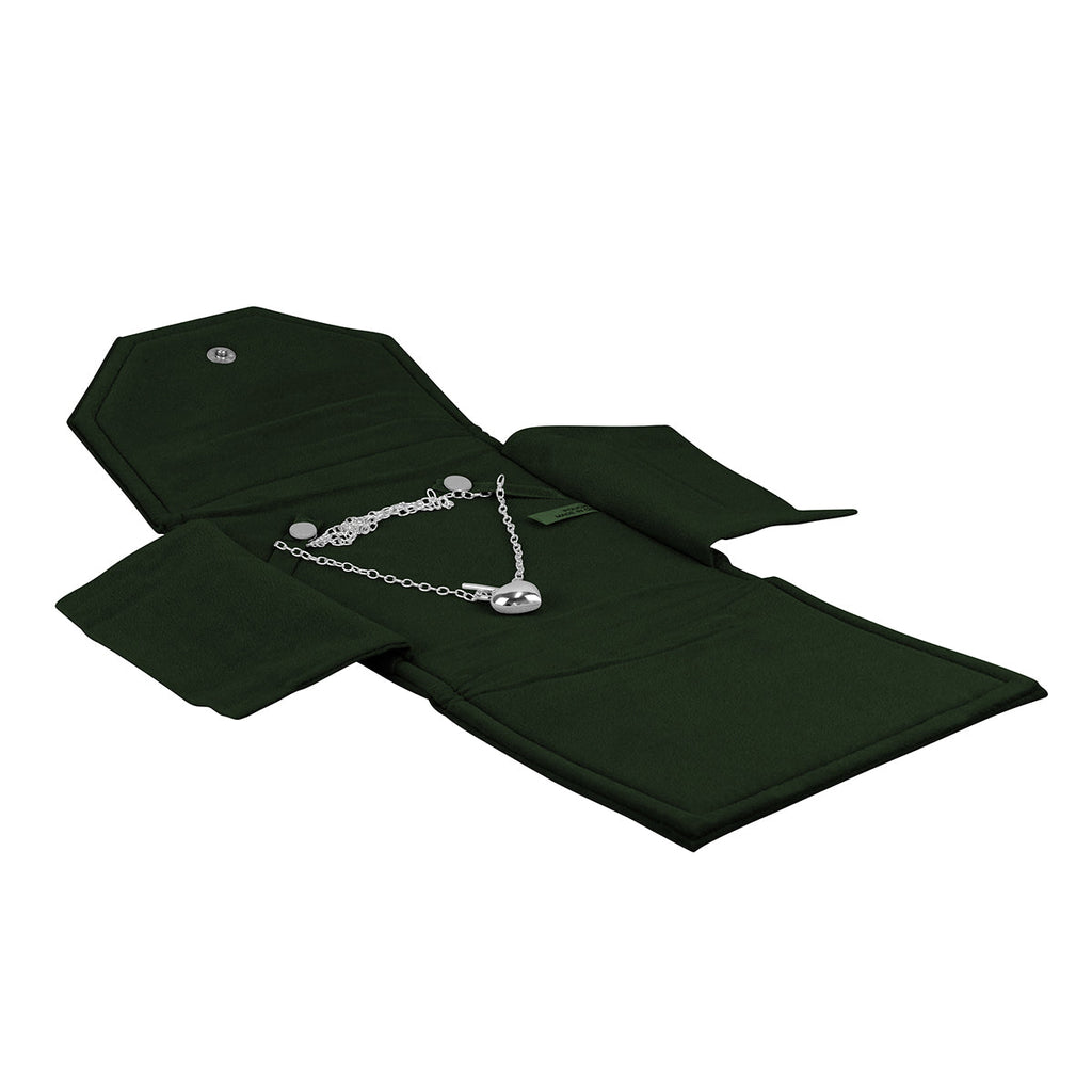 High Quality Italian Suede Pearl Folder with Two Piece Packer