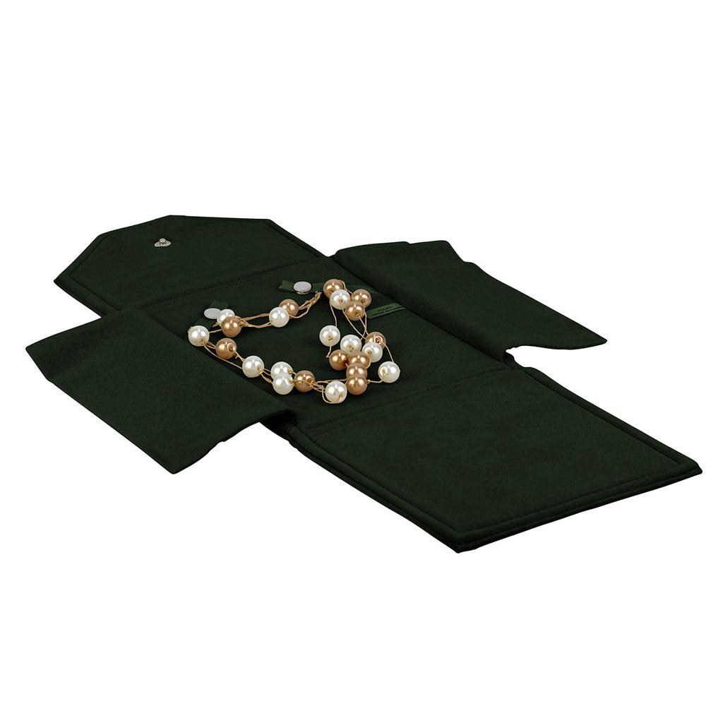 High Quality Italian Suede Pearl Folder with Two Piece Packer