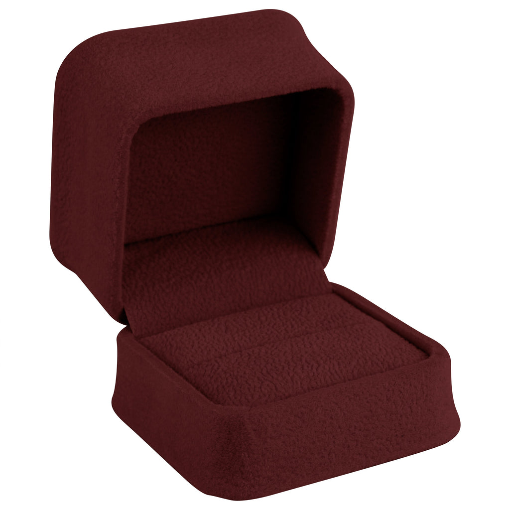 Suede Single Ring Box with Matching Suede Interior