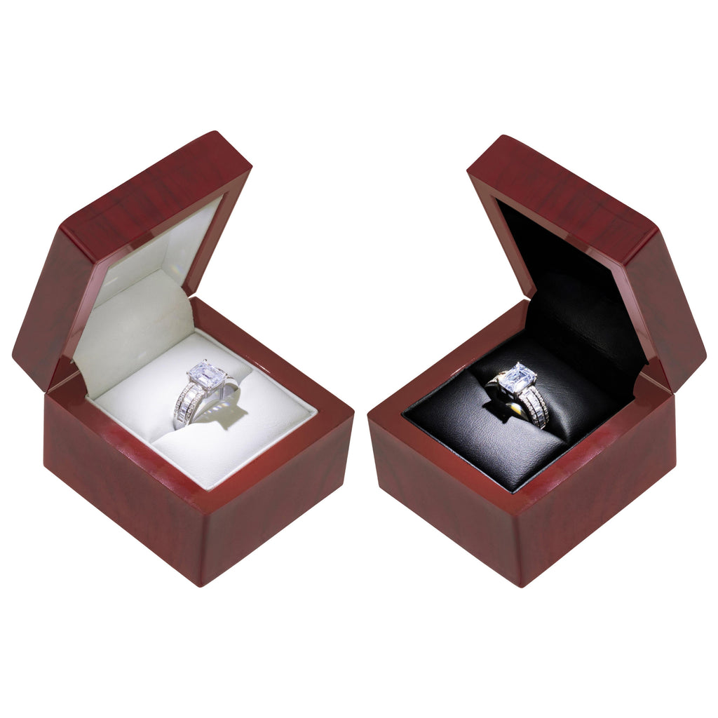 Mahogany LED Ring Box