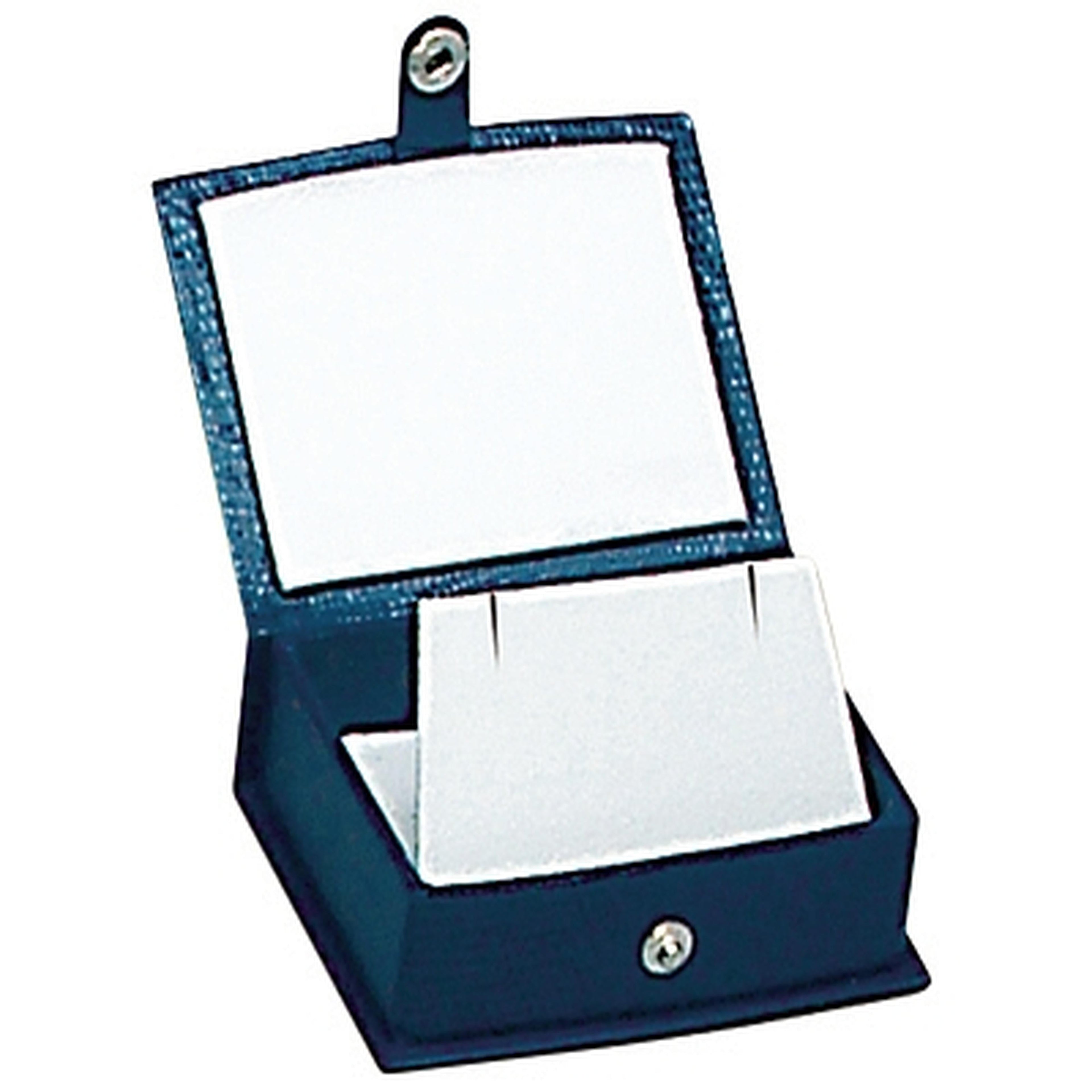 Lizard Skin Textured Leatherette Regular Pendant Box with White Interior