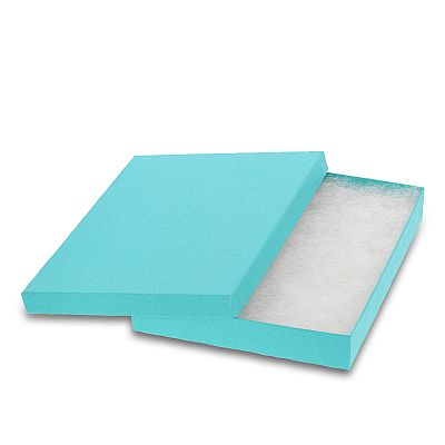 Cotton Filled Cardboard Pendant-Necklace-Set Box