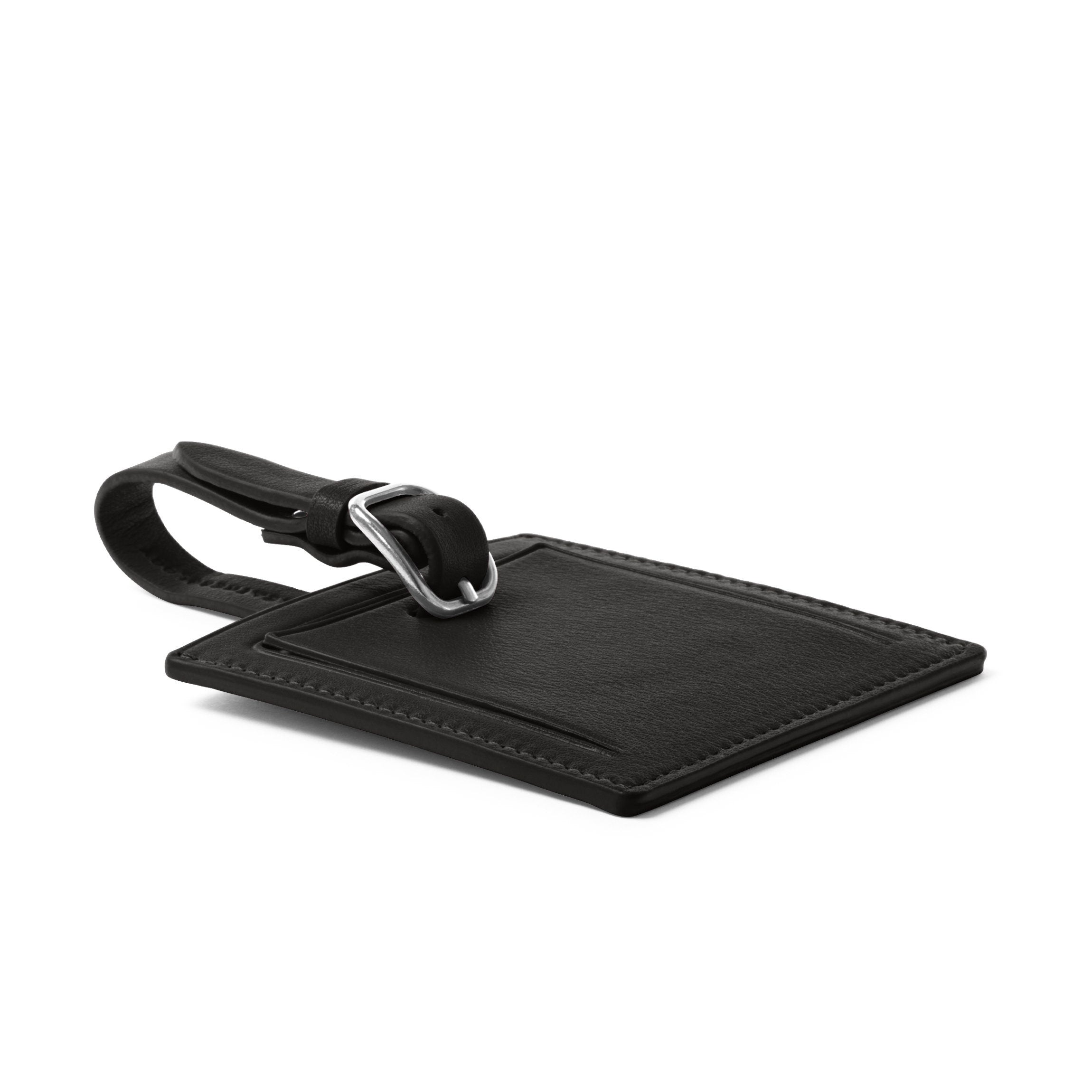 Small Square Luggage Tag Black Onyx