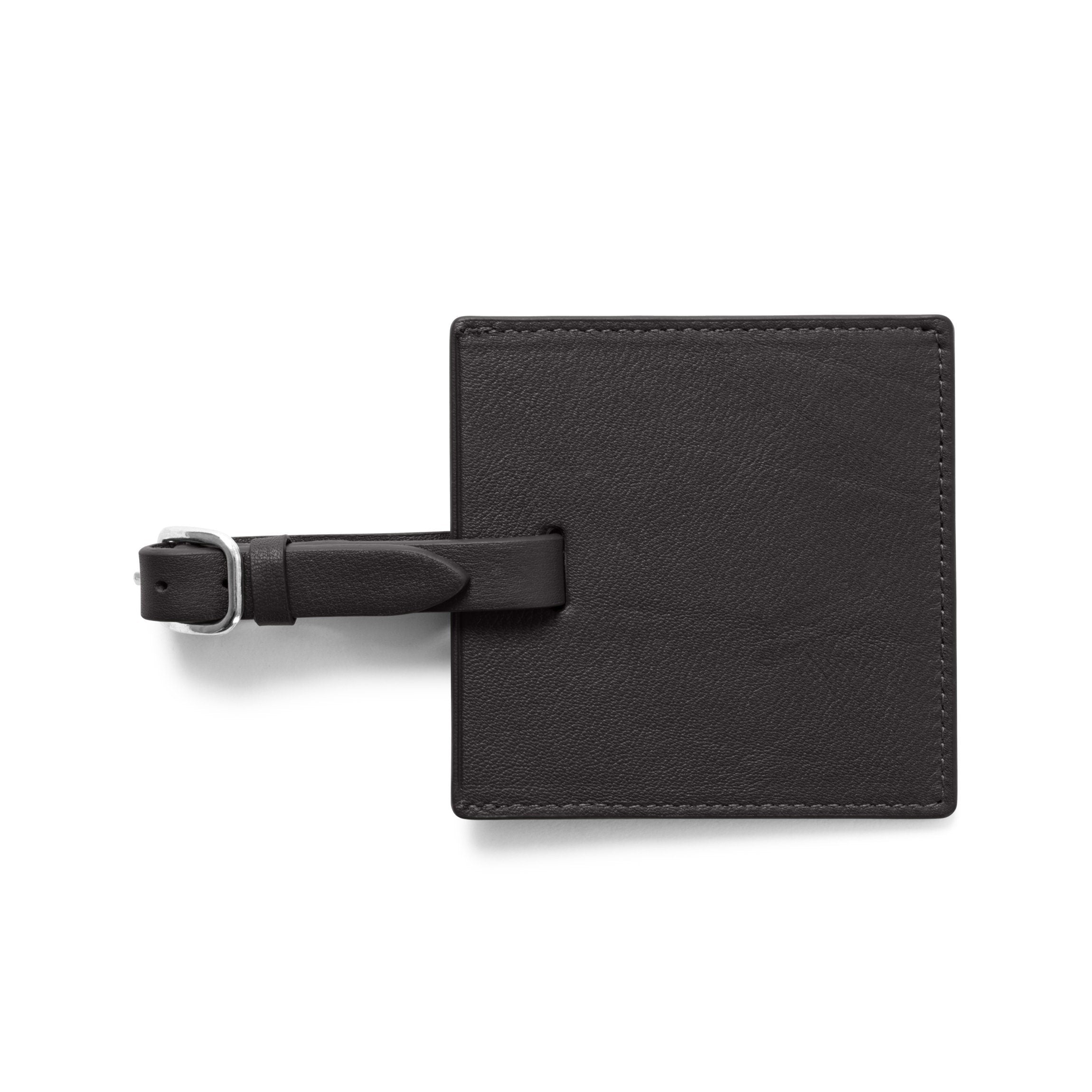Small Square Luggage Tag Black Onyx