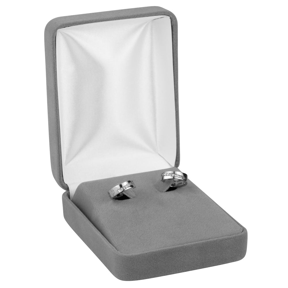 Velour Hoop Earring Box