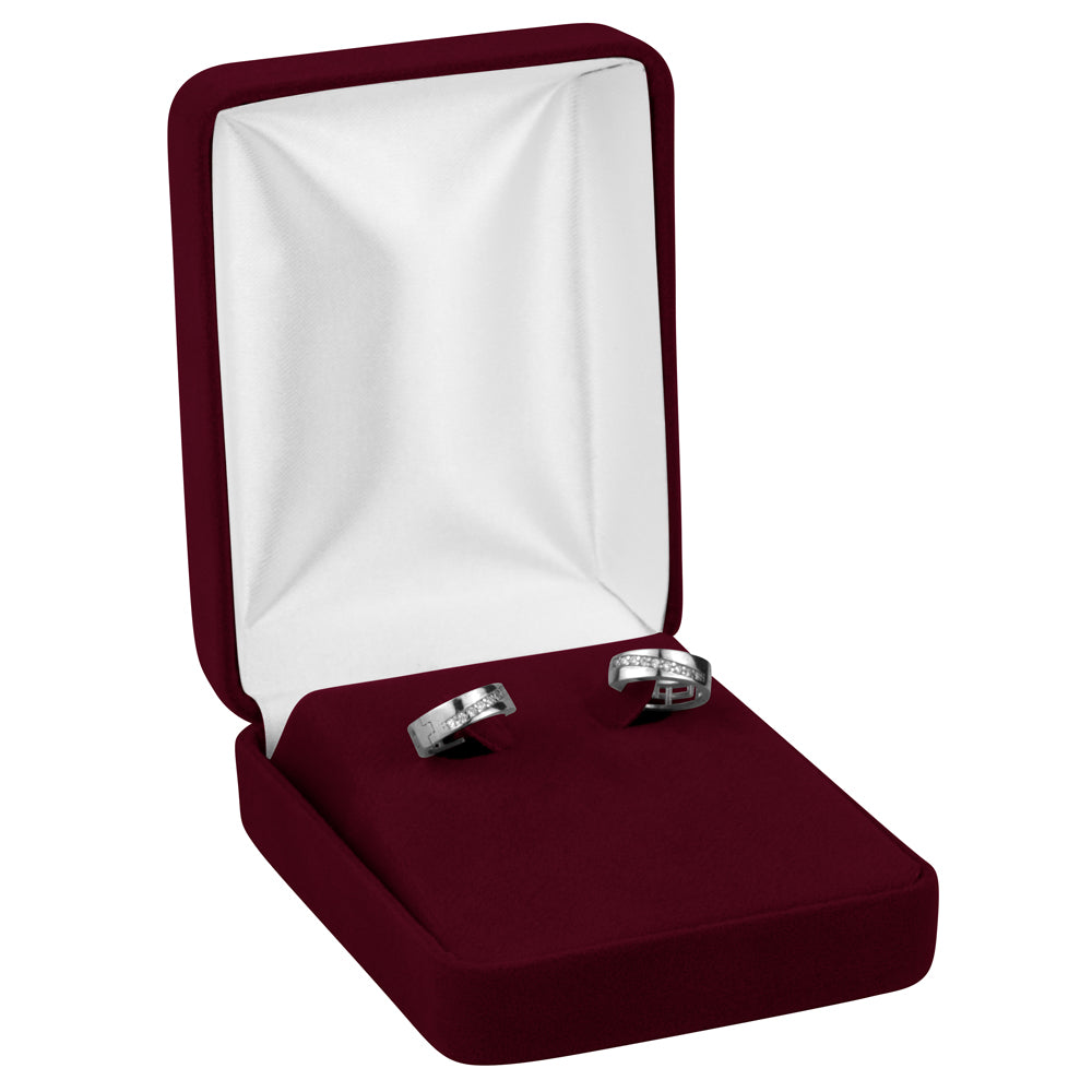 Velour Hoop Earring Box