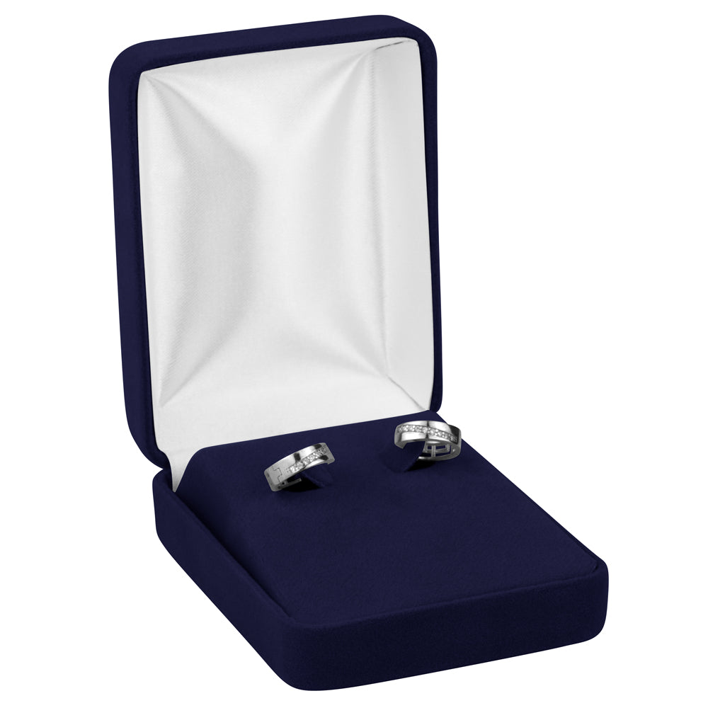 Velour Hoop Earring Box