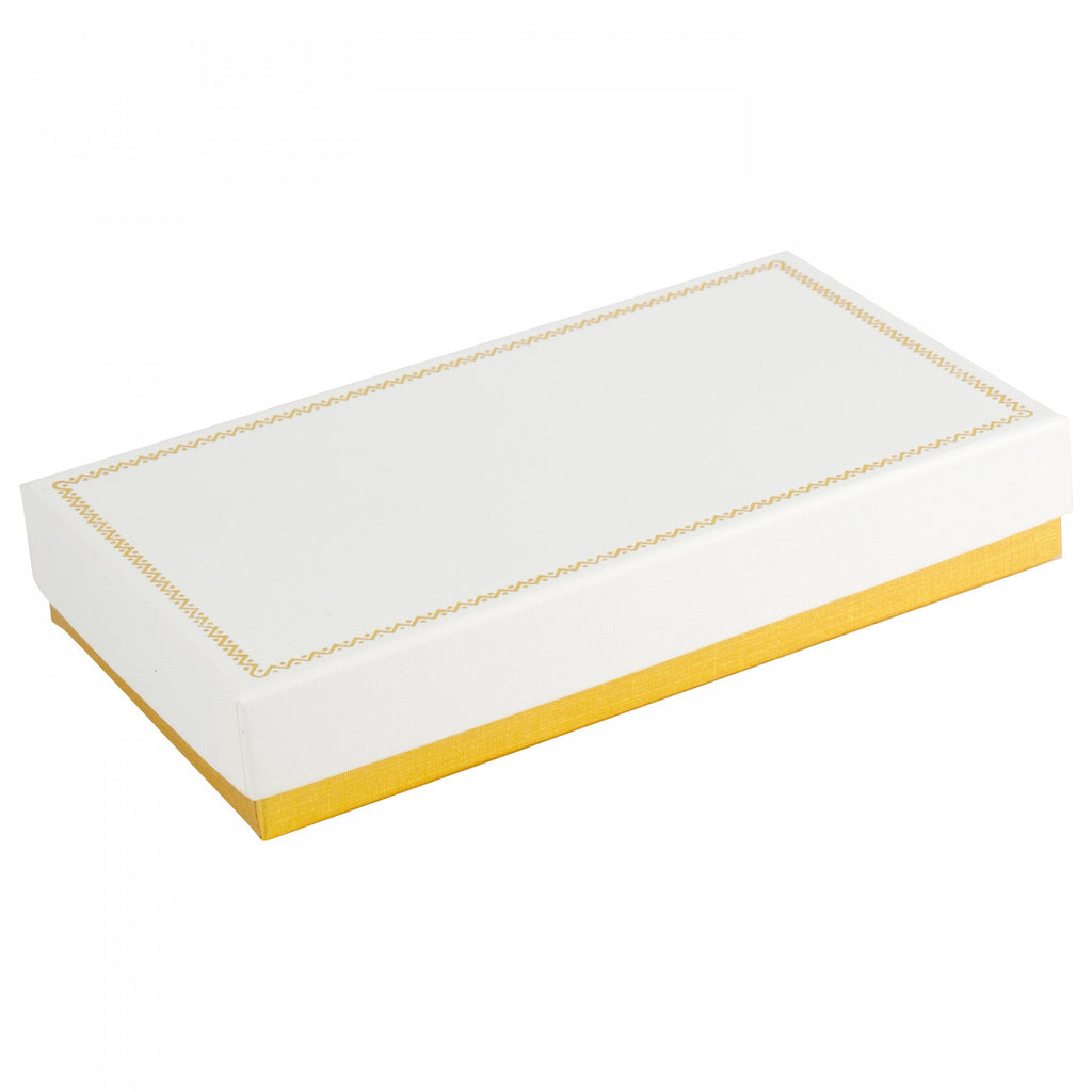Two-tone Paper Pearl Box with Gold Accent