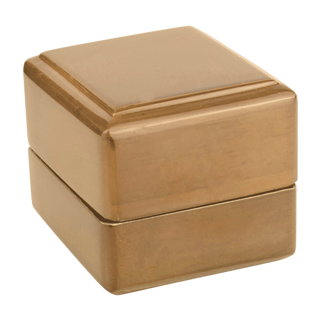 Wooden Single Ring Box with Suede Insert