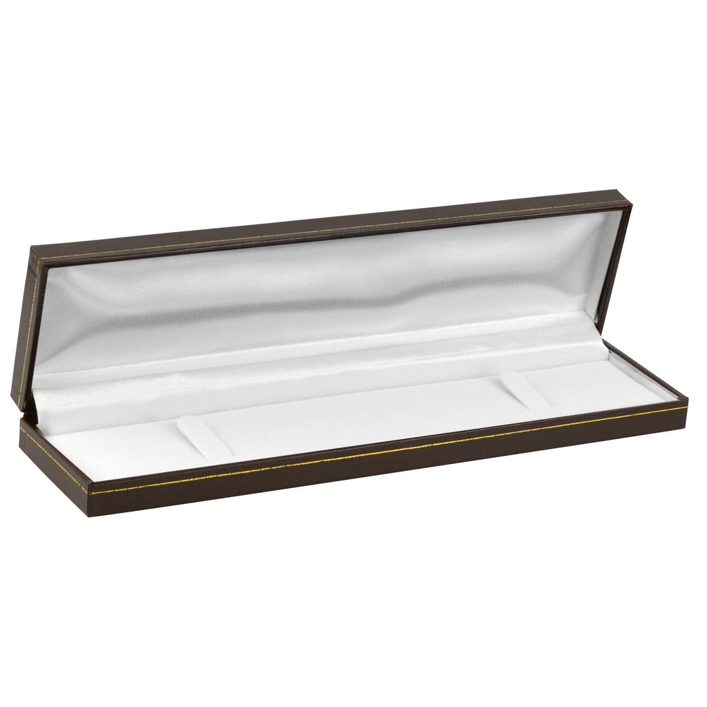 Paper Covered Bracelet Box with Gold Accent