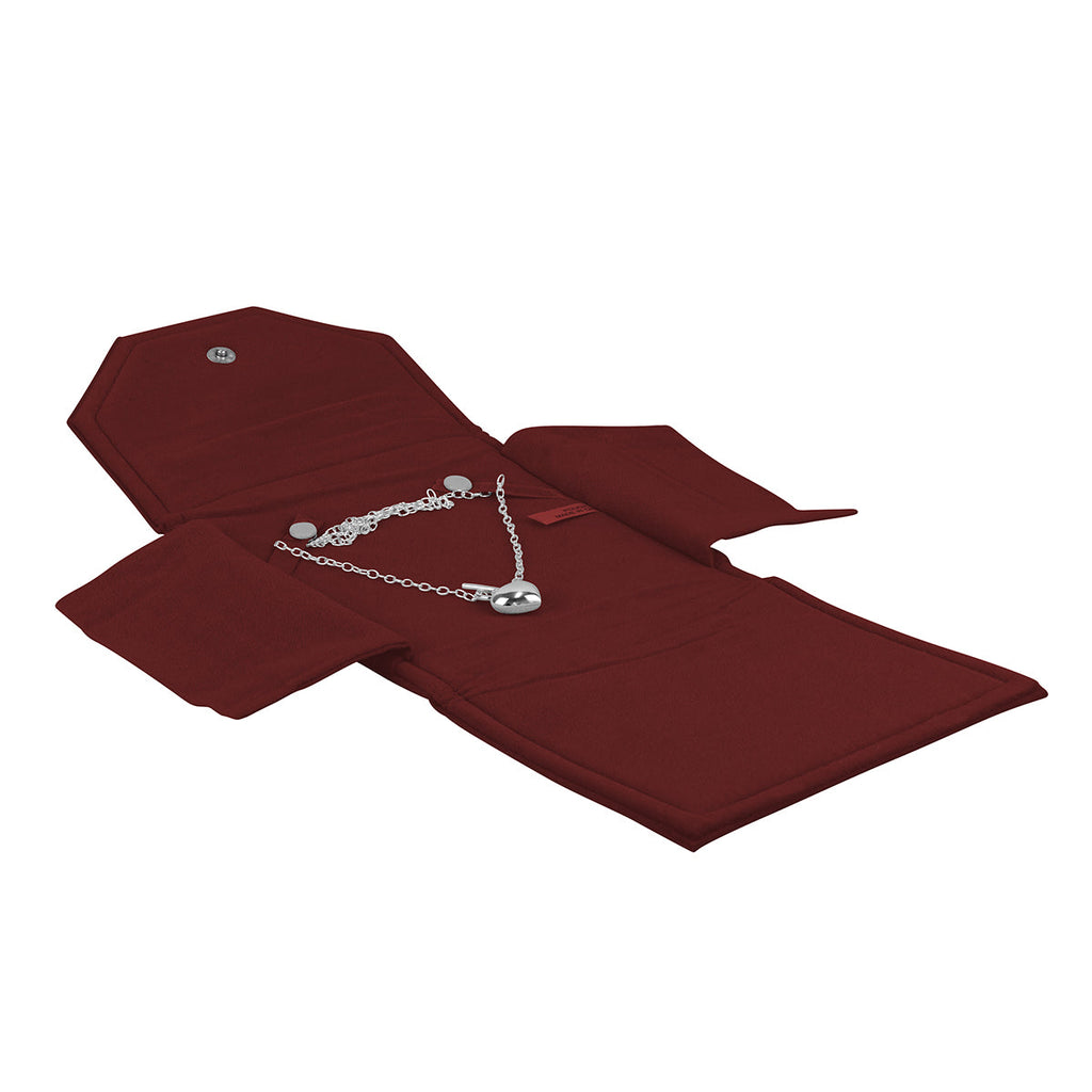 High Quality Italian Suede Pearl Folder with Two Piece Packer