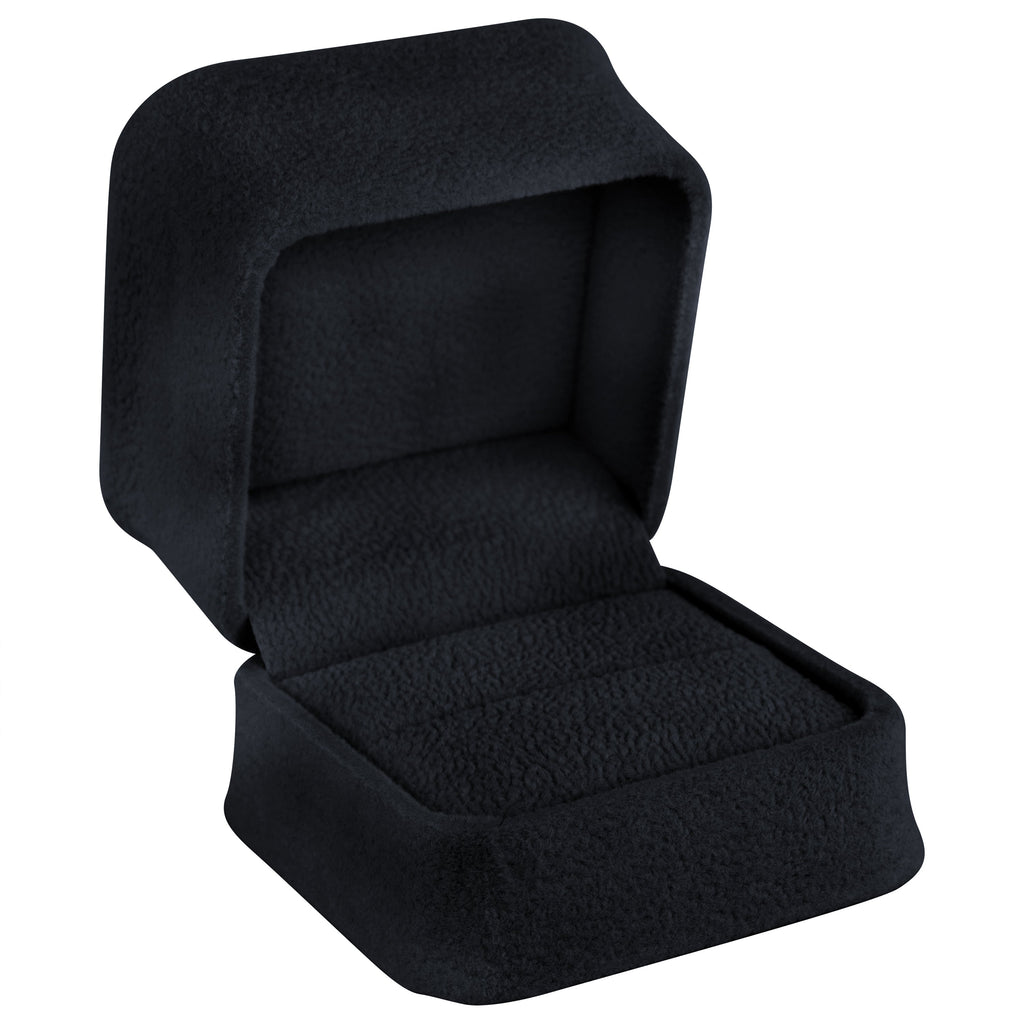 Suede Single Ring Box with Matching Suede Interior