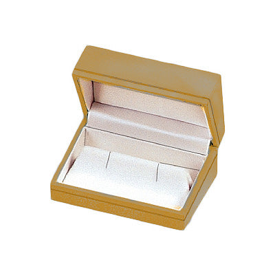 Paper Covered Large Cufflink Box with Gold Accent