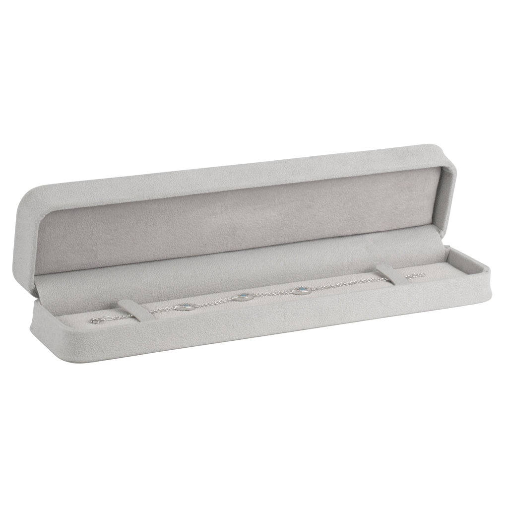 Suede Bracelet Box with Matching Suede Interior