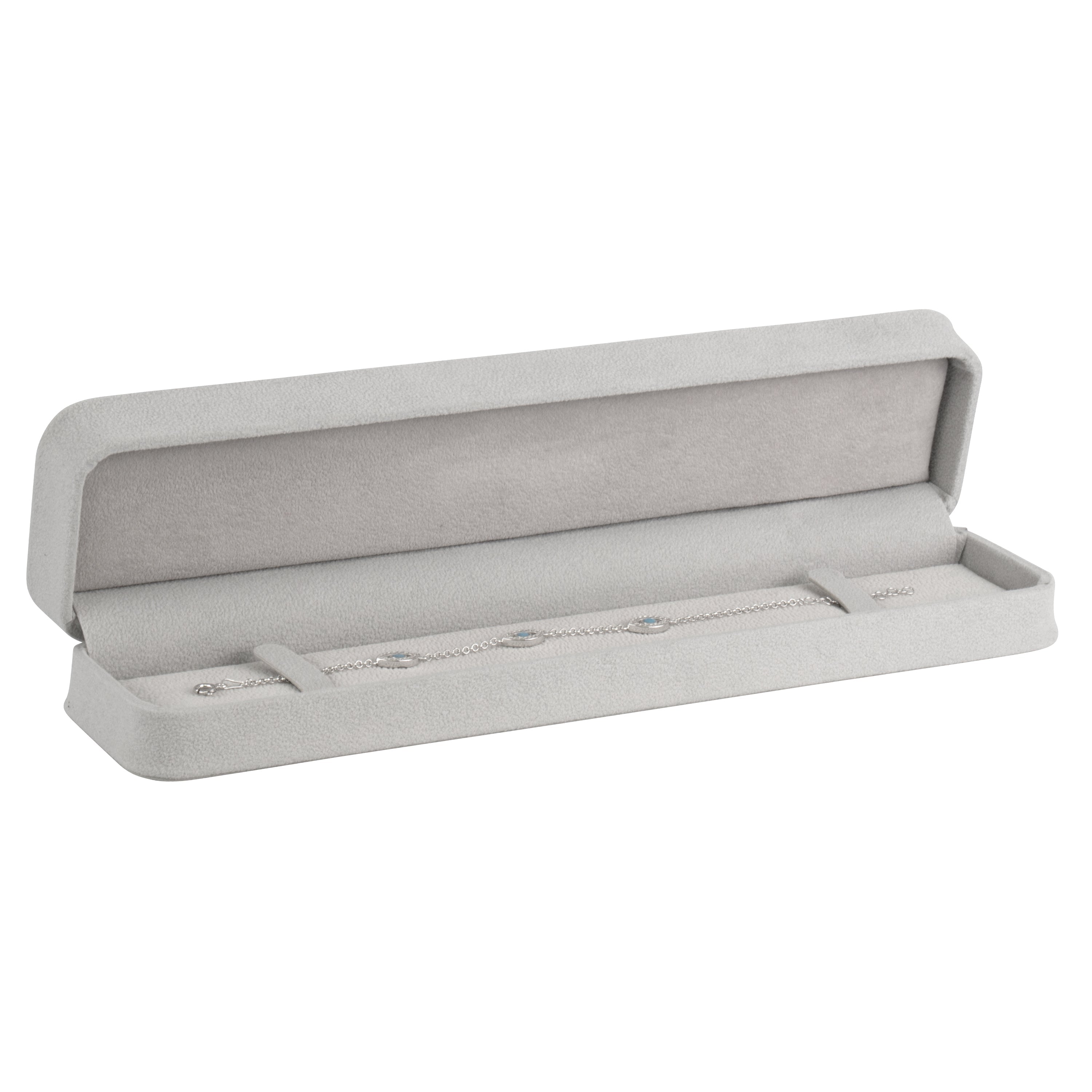 Suede Bracelet Box with Matching Suede Interior