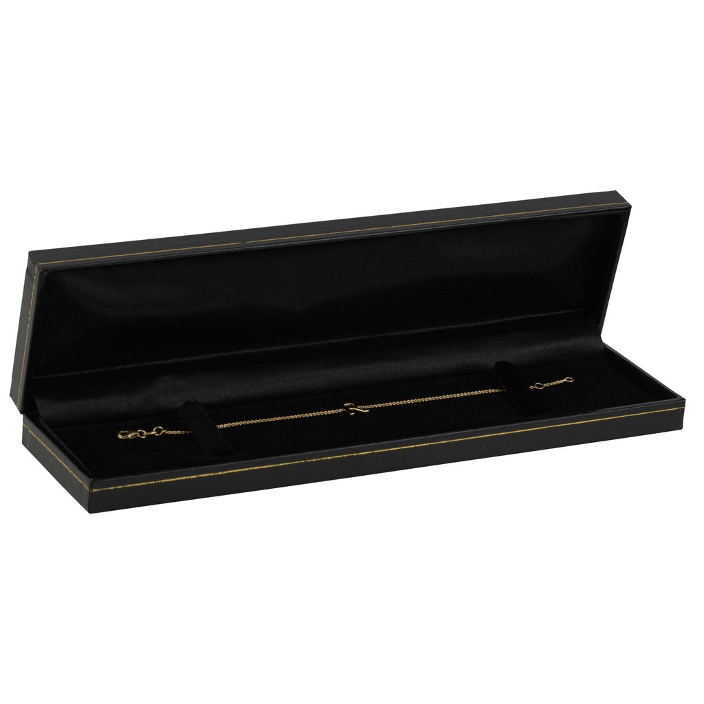 Paper Covered Bracelet Box with Gold Accent