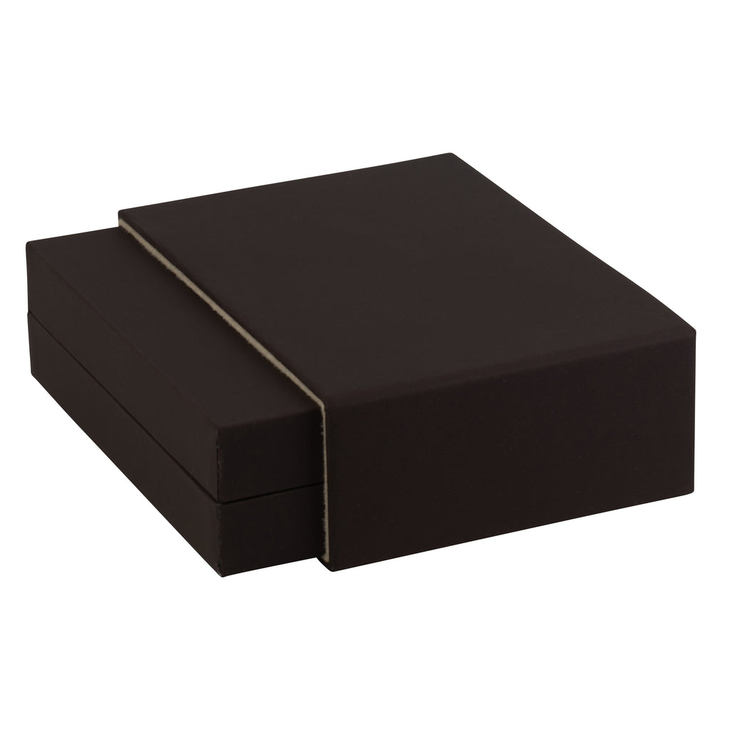 Matte Paper Covered French Clip Earring Box with Matching Moulded Sleeve