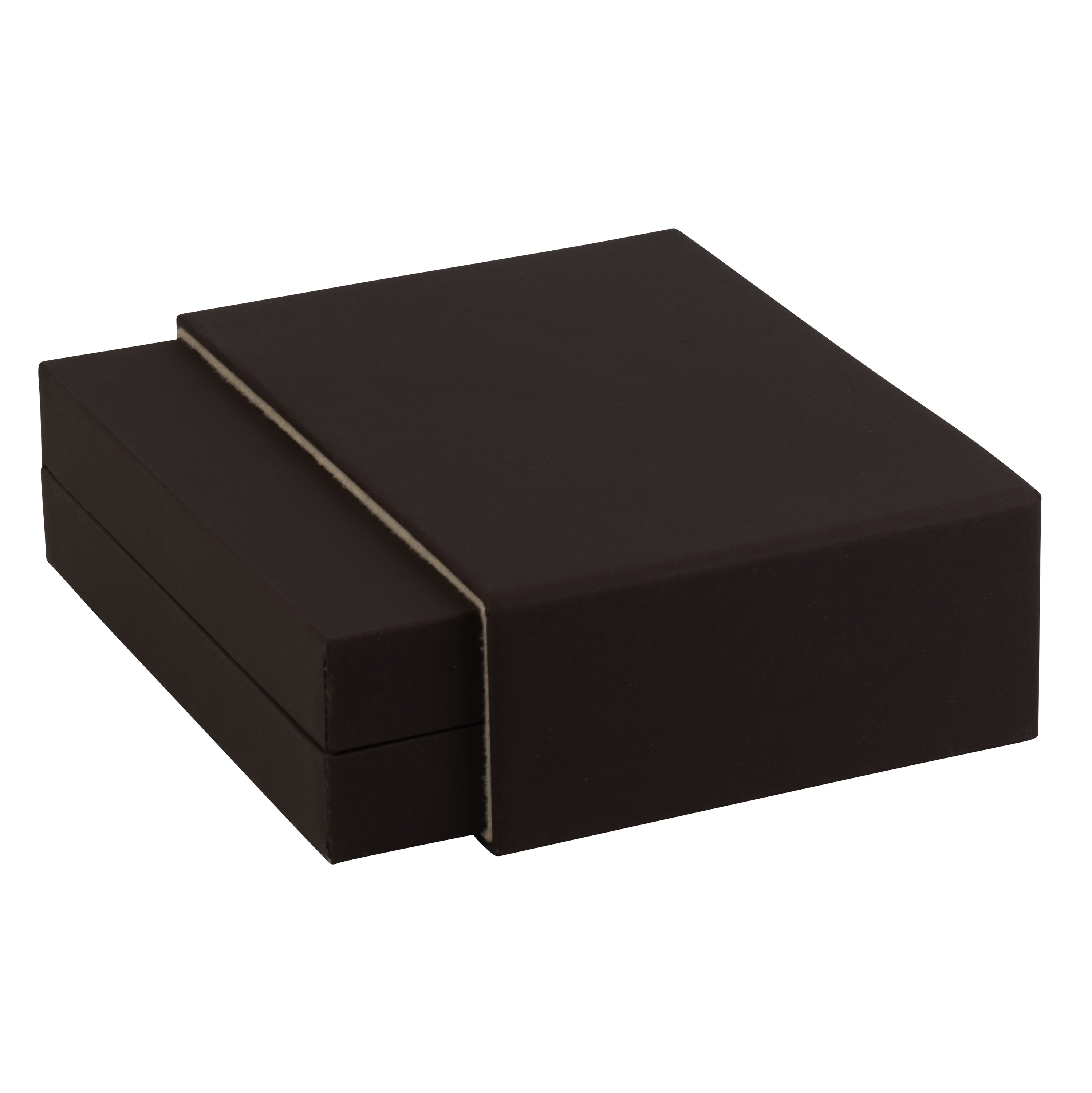 Matte Paper Covered French Clip Earring Box with Matching Moulded Sleeve
