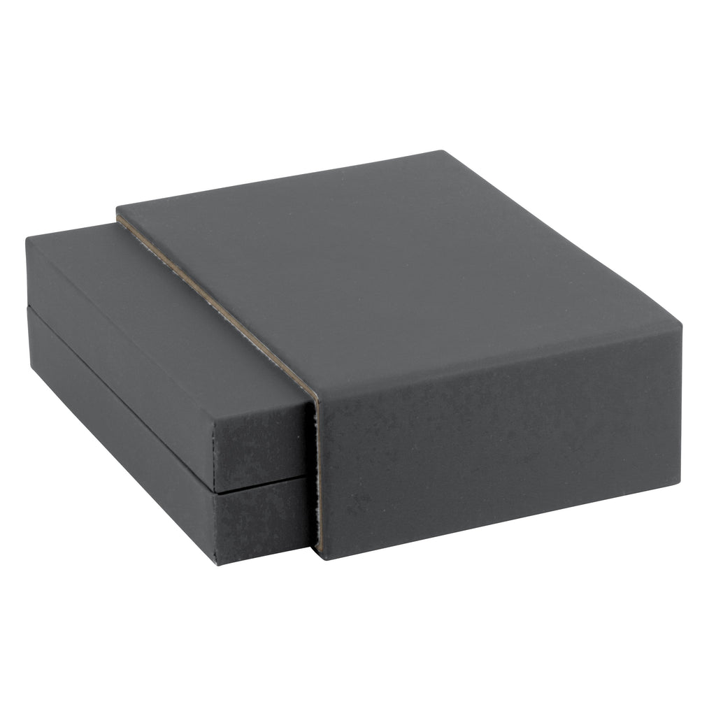 Matte Paper Covered French Clip Earring Box with Matching Moulded Sleeve