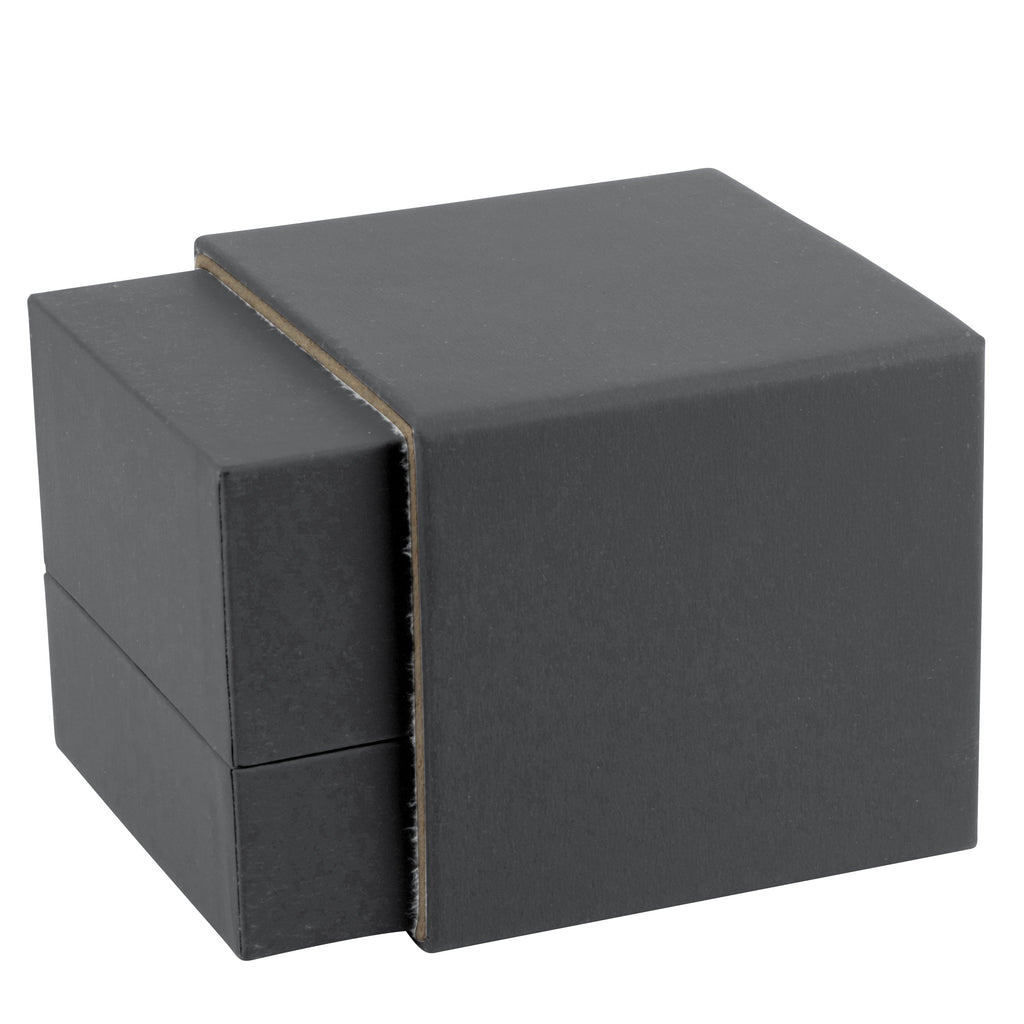 Matte Paper Covered Large Single Ring Box with Matching Moulded Sleeve