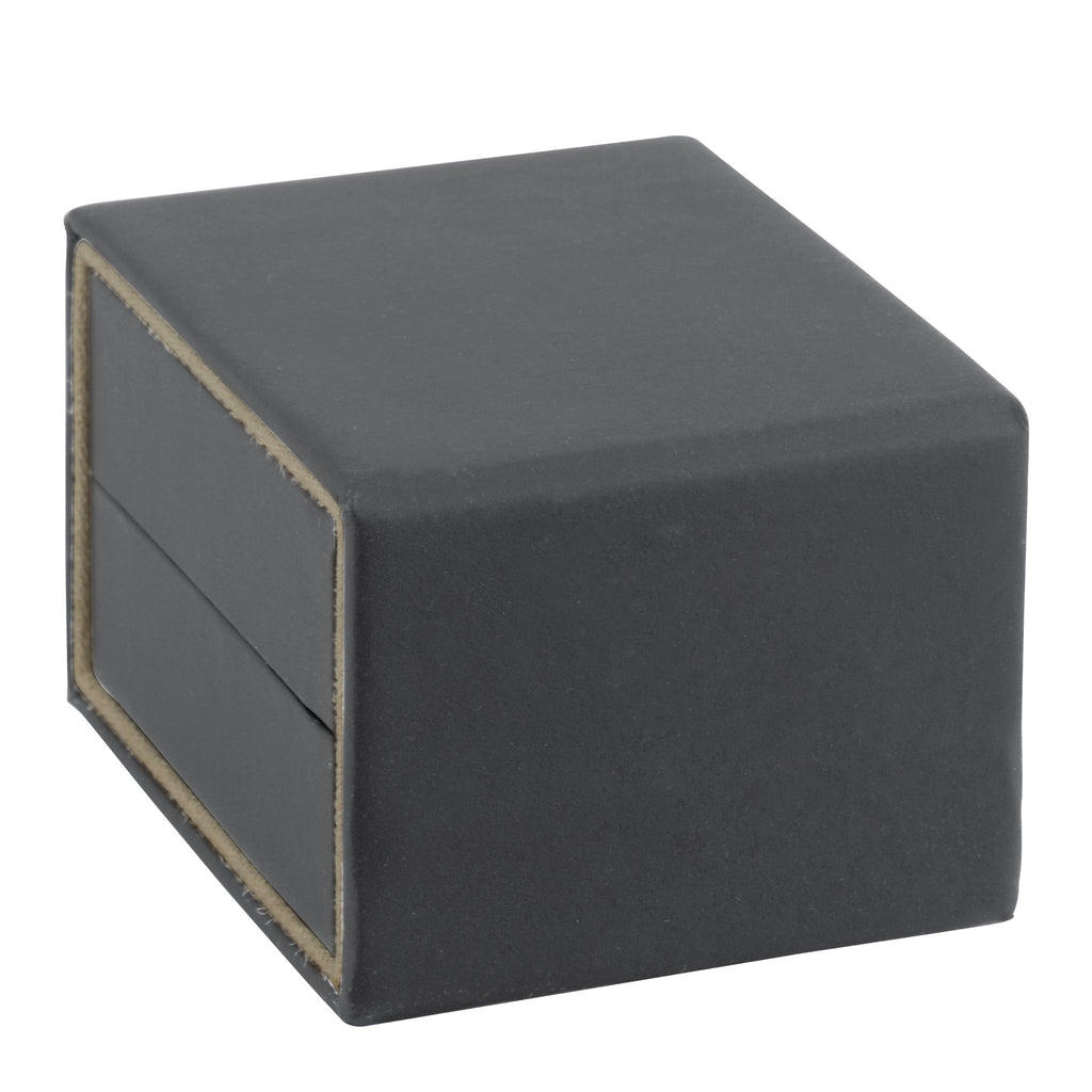 Matte Paper Covered Single Earring Box with Matching Moulded Sleeve