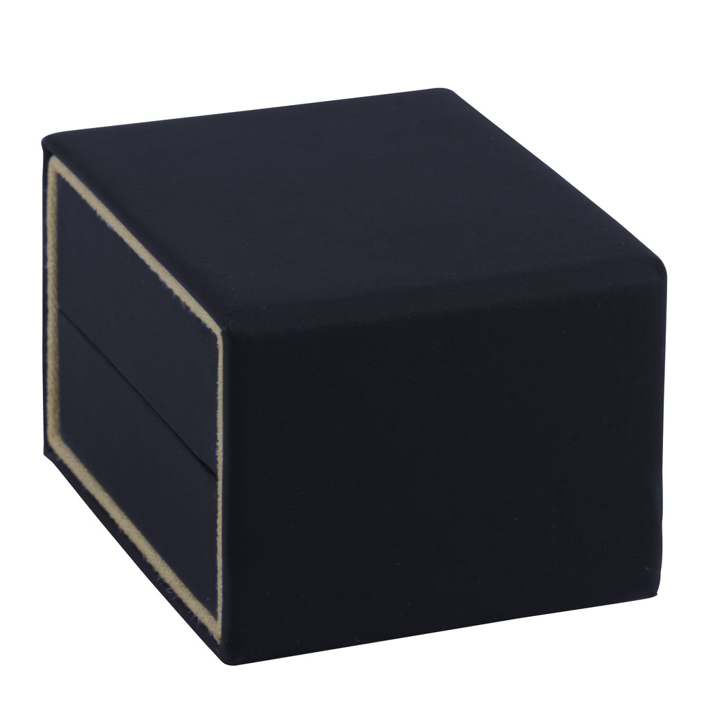 Matte Paper Covered Single Earring Box with Matching Moulded Sleeve