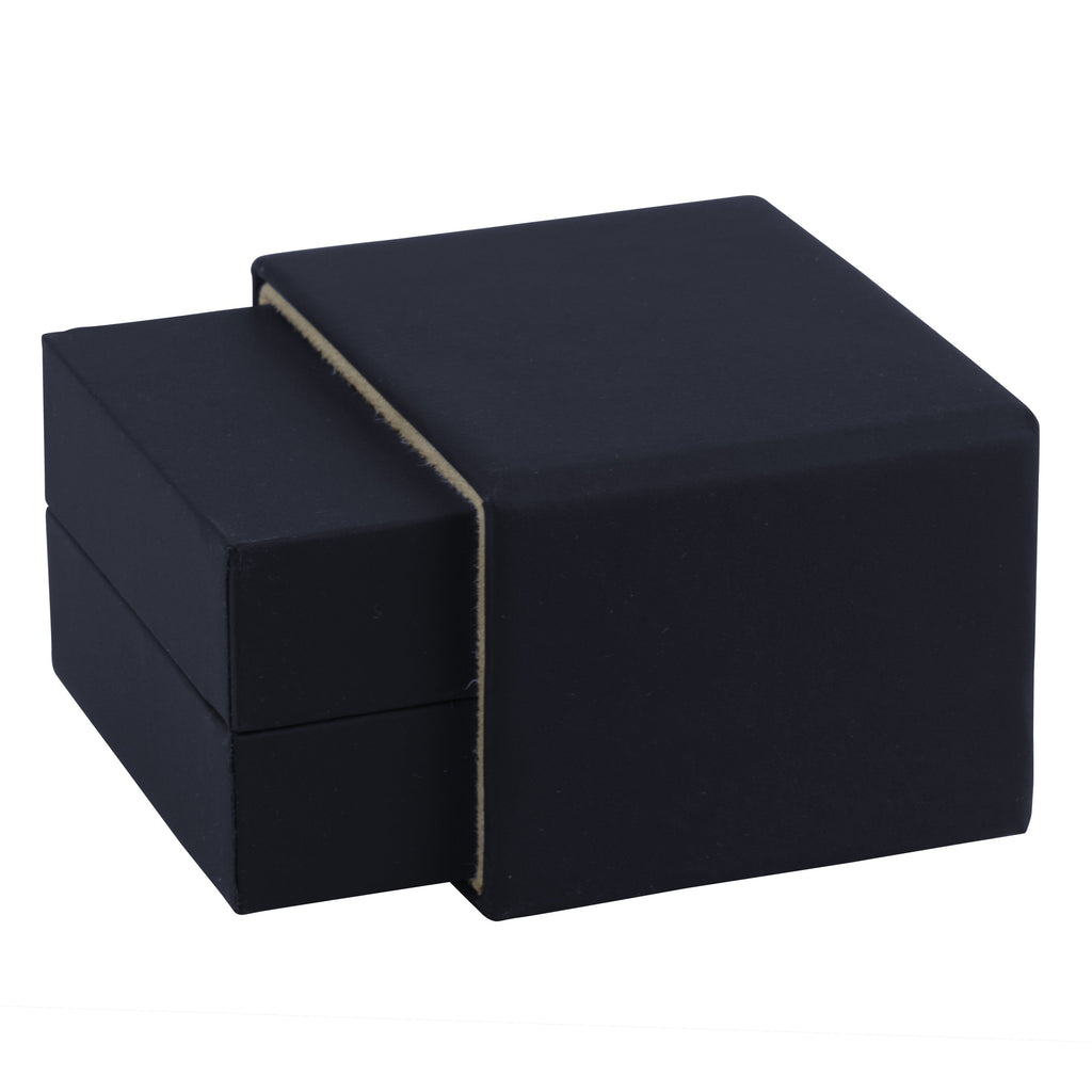 Matte Paper Covered Single Earring Box with Matching Moulded Sleeve