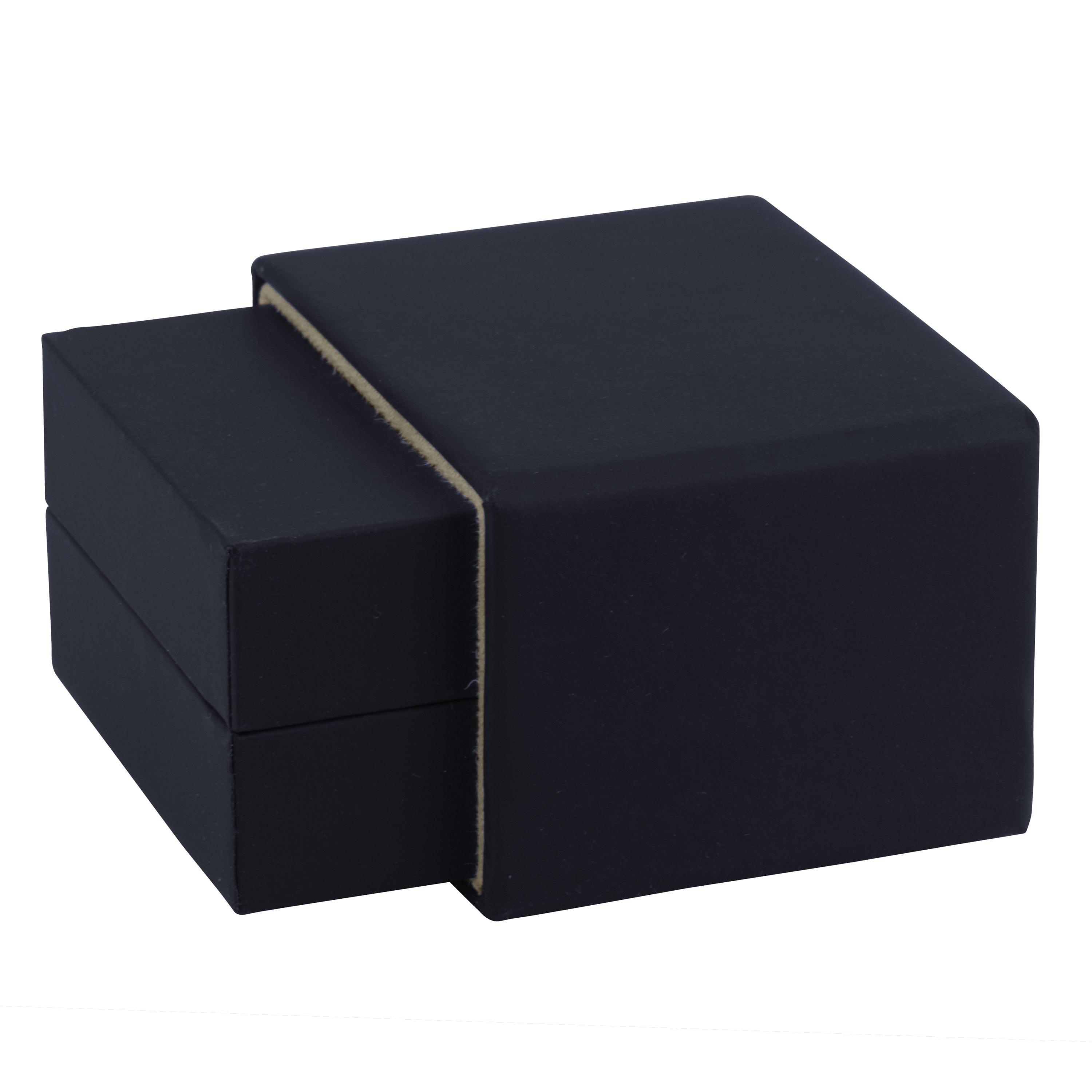 Matte Paper Covered Single Earring Box with Matching Moulded Sleeve