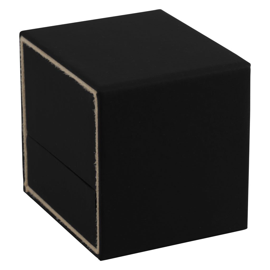 Matte Paper Covered Single Ring Box with Matching Moulded Sleeve