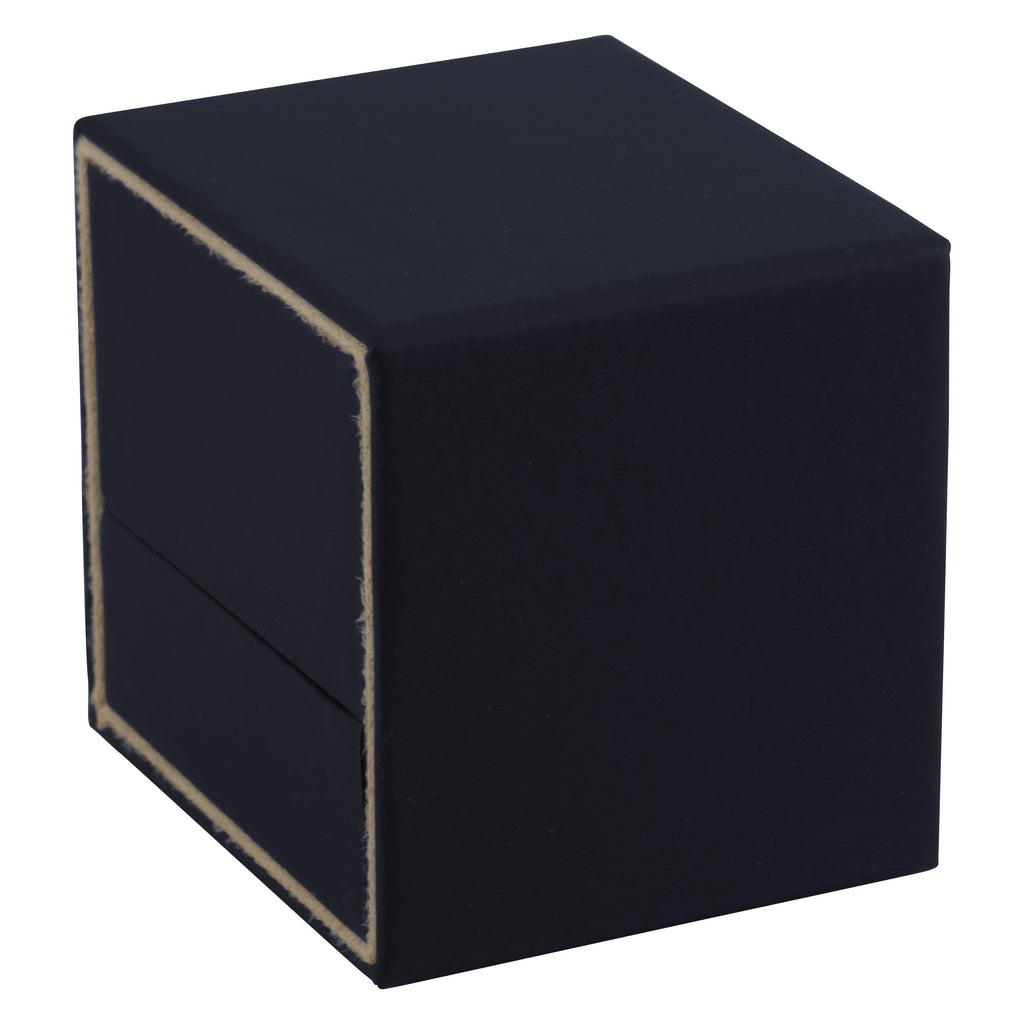 Matte Paper Covered Single Ring Box with Matching Moulded Sleeve
