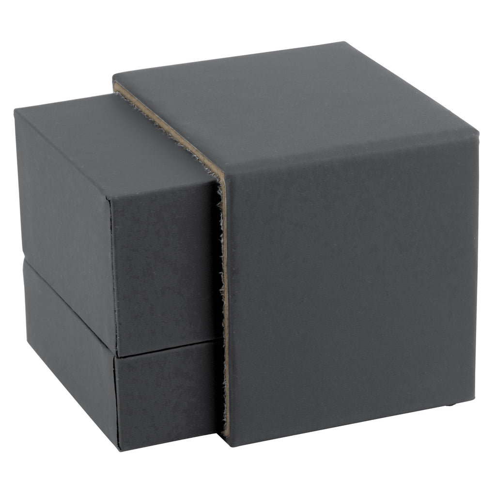 Matte Paper Covered Single Ring Box with Matching Moulded Sleeve